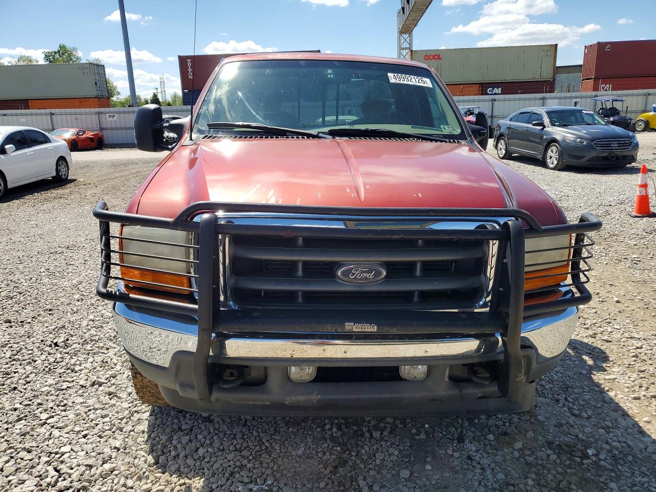2001 Ford F250 Super Duty Maroon vin: 1FTNX21F11EB29532