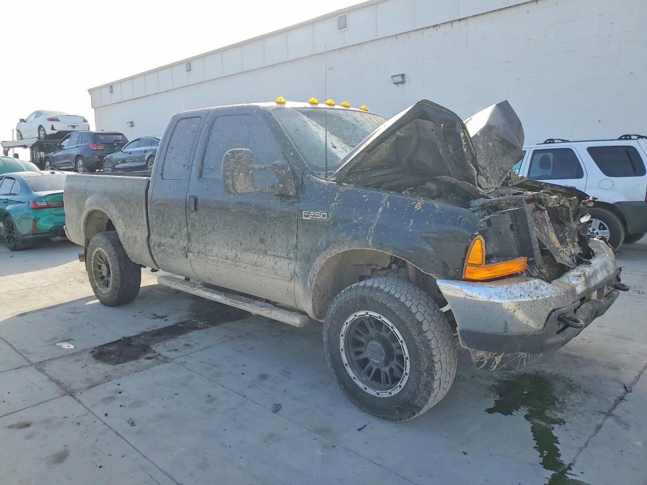 2001 Ford F250 Super Duty Black vin: 1FTNX21F11EB56987