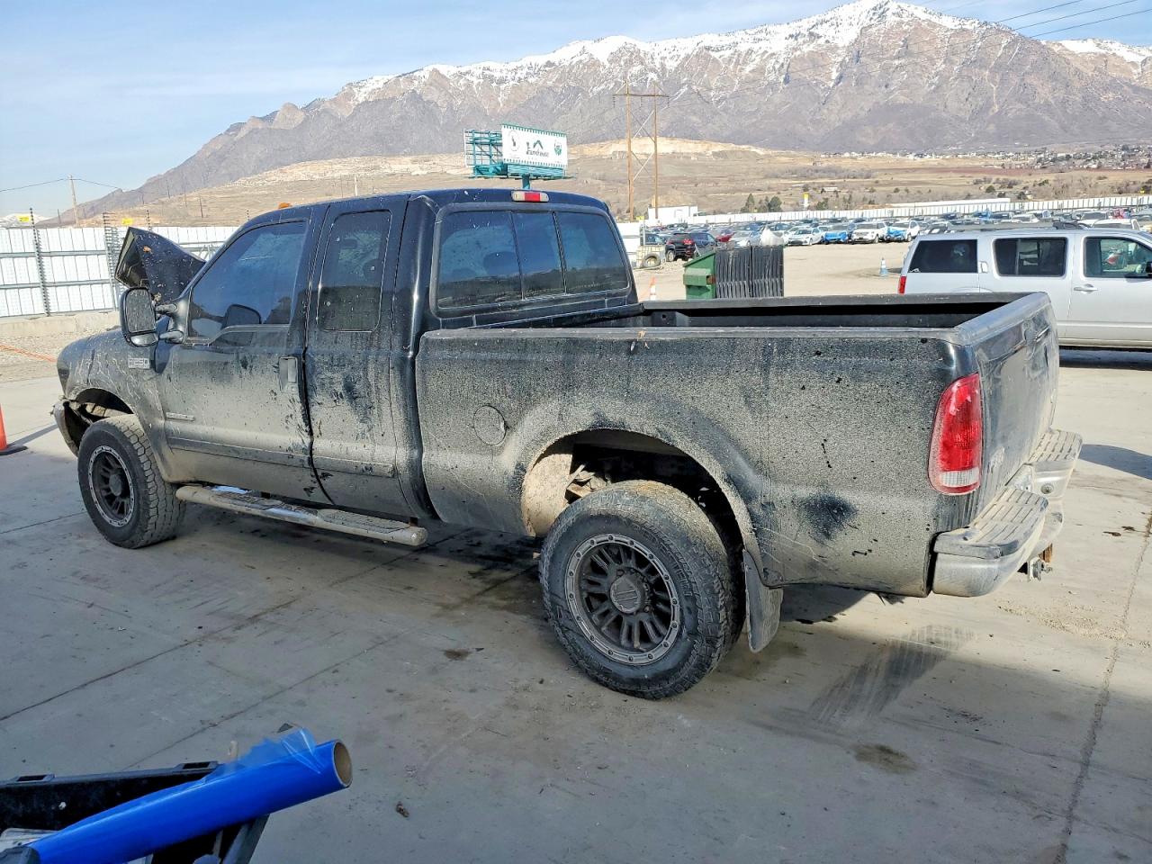 2001 Ford F250 Super Duty Black vin: 1FTNX21F11EB56987