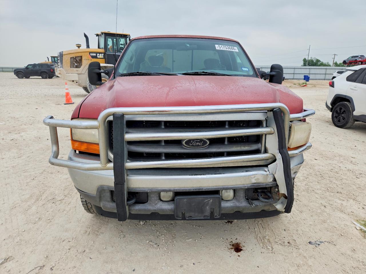 2001 Ford F250 Super Duty Red vin: 1FTNX21F11EC45524