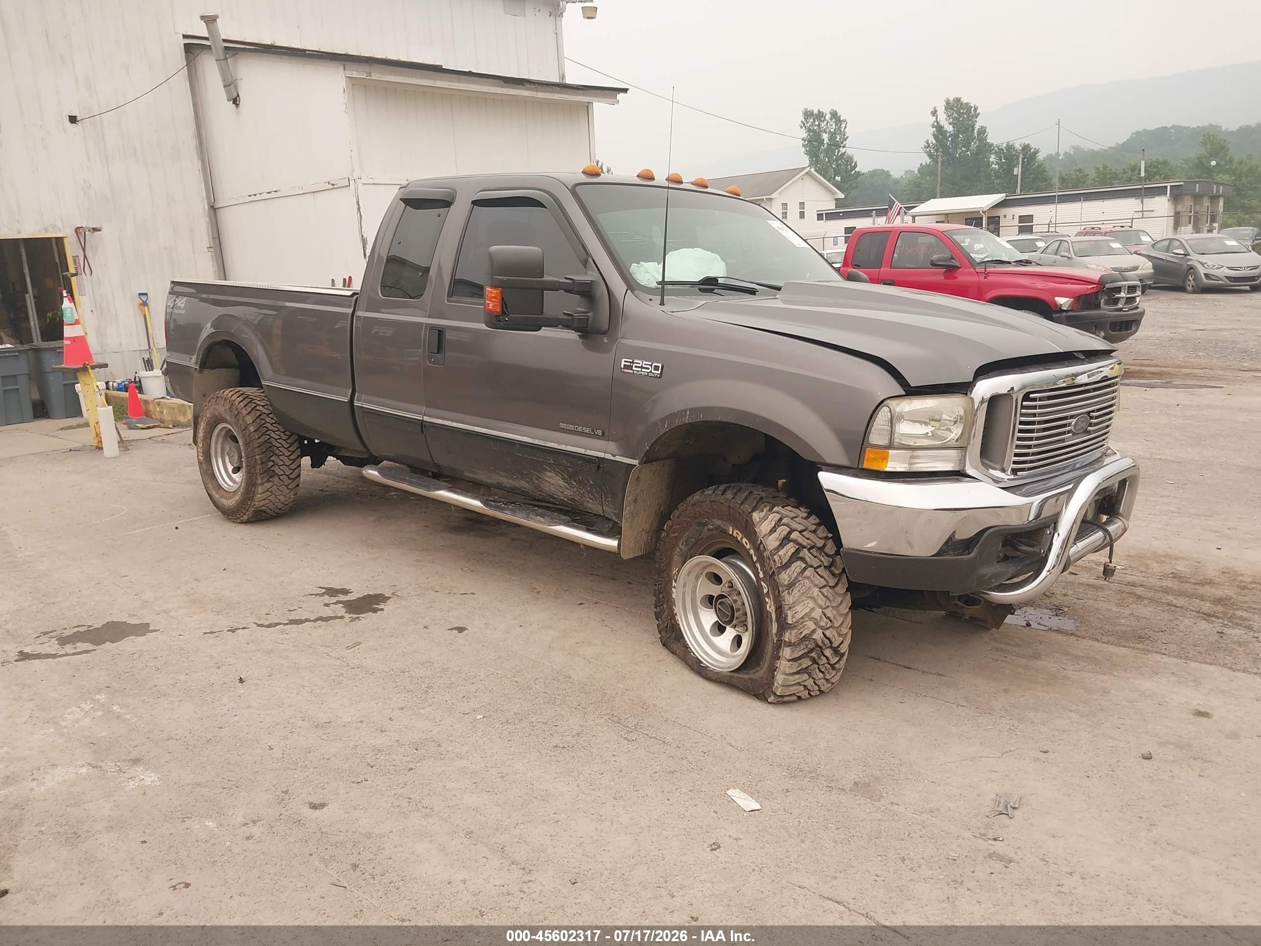 2002 Ford F-250 Lariat/xl/xlt Серый vin: 1FTNX21F12EC03307