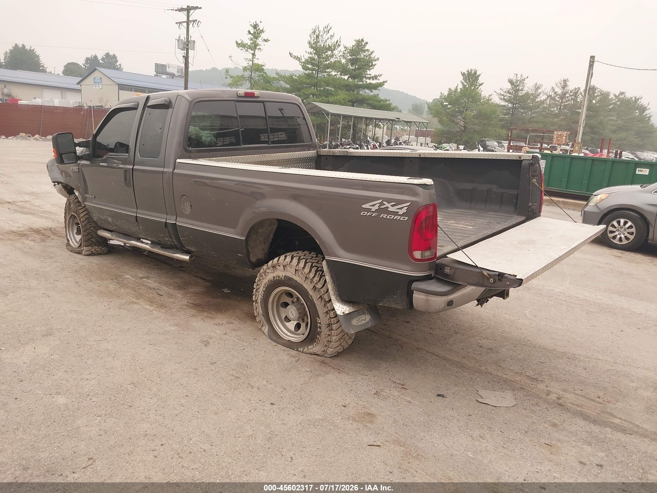 2002 Ford F-250 Lariat/xl/xlt Gray vin: 1FTNX21F12EC03307