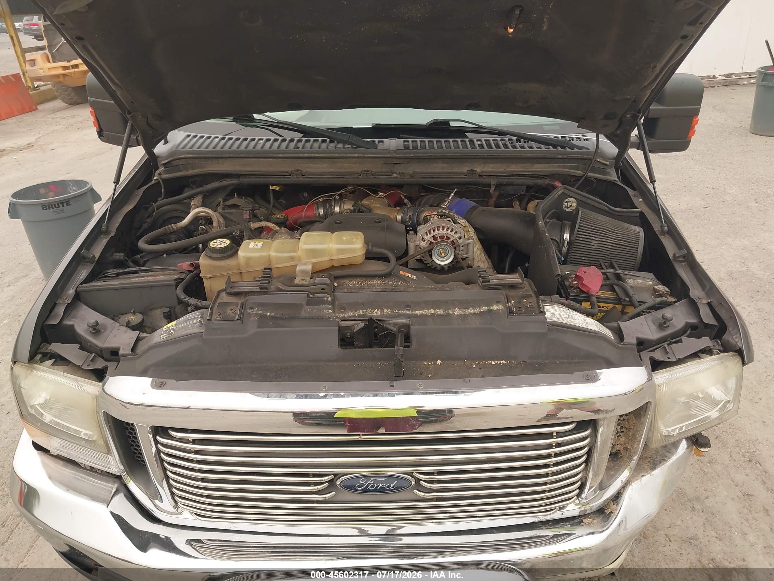 2002 Ford F-250 Lariat/xl/xlt Gray vin: 1FTNX21F12EC03307