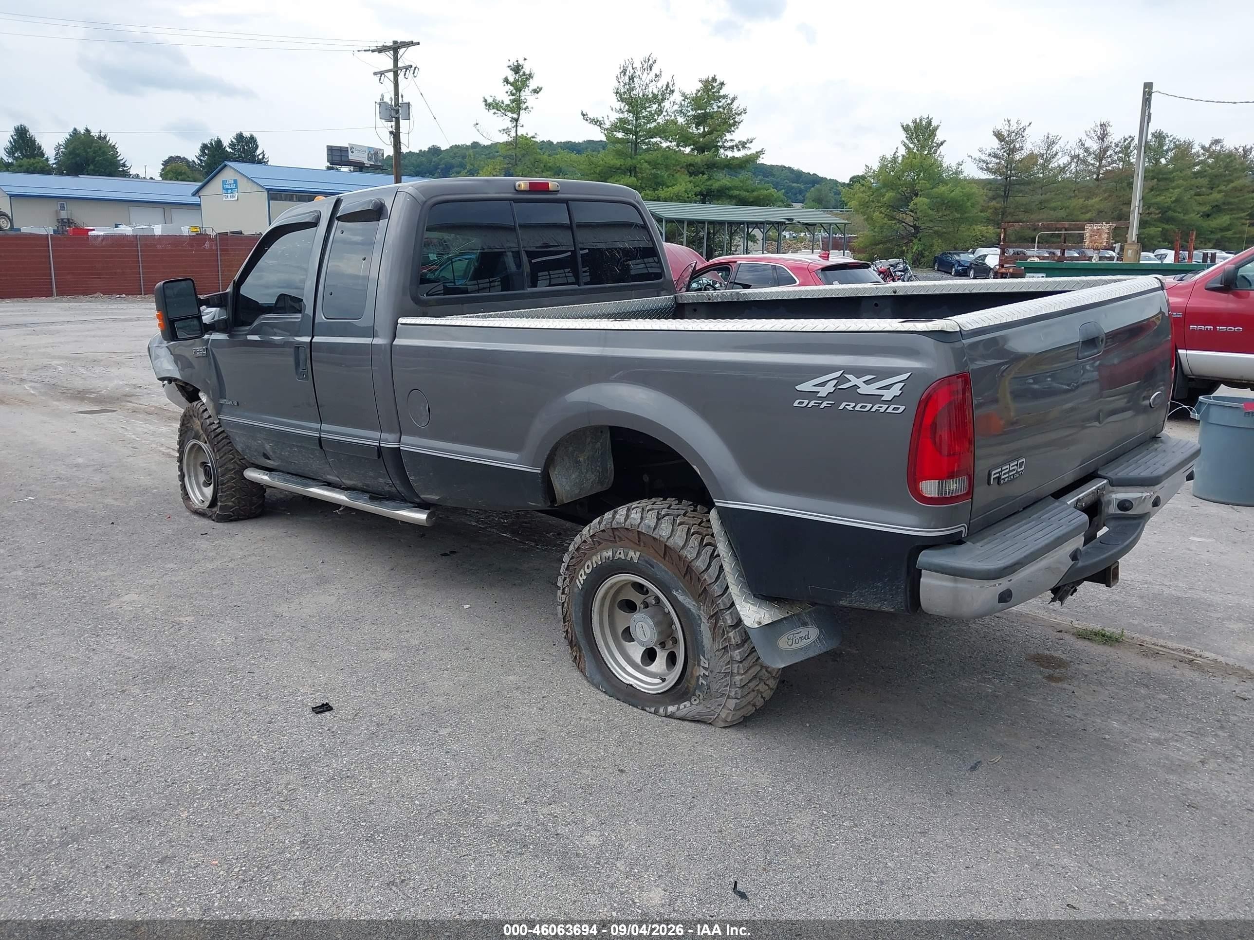 2002 Ford F-250 Lariat/xl/xlt Gray vin: 1FTNX21F12EC03307