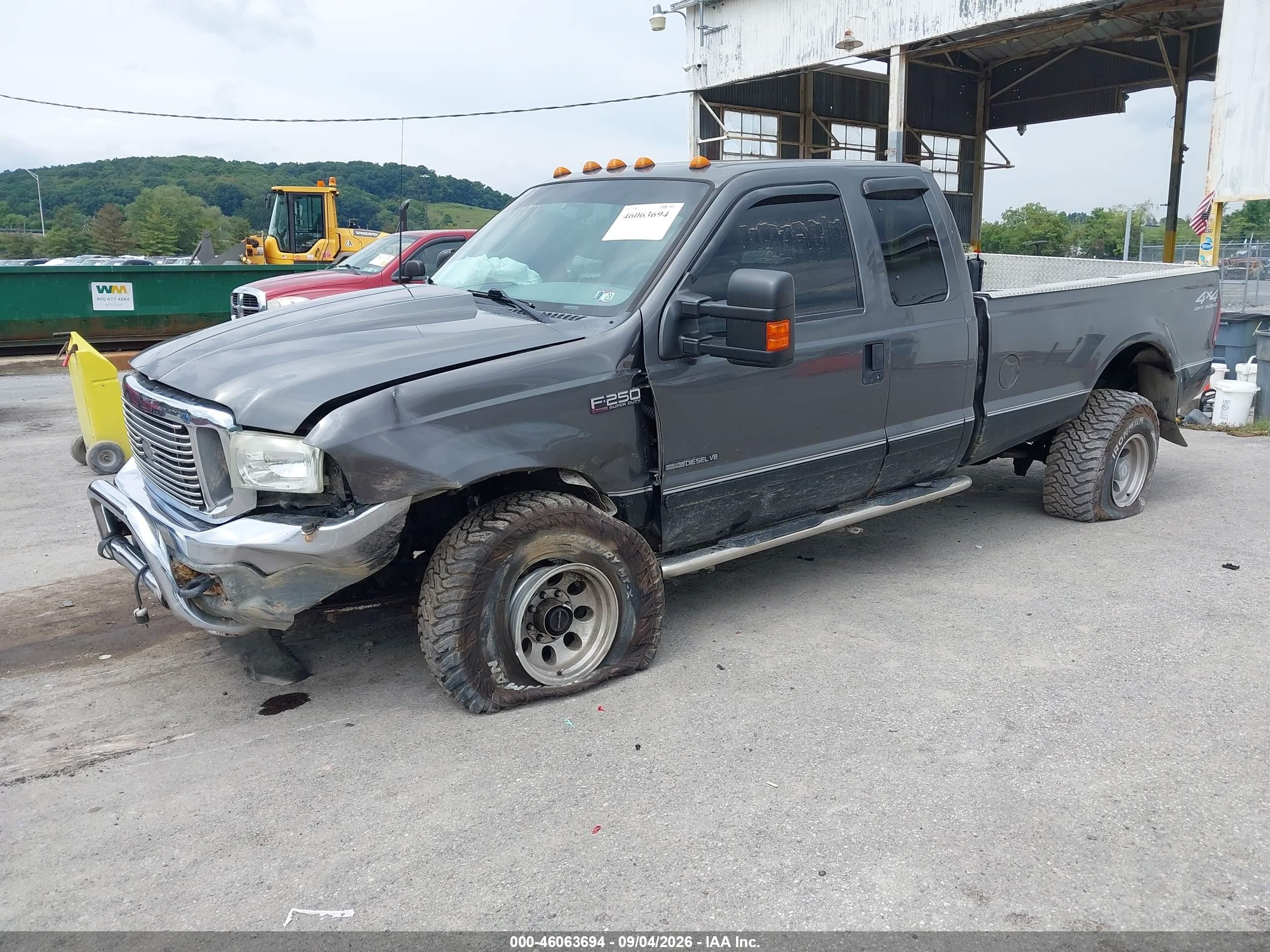 2002 Ford F-250 Lariat/xl/xlt Gray vin: 1FTNX21F12EC03307