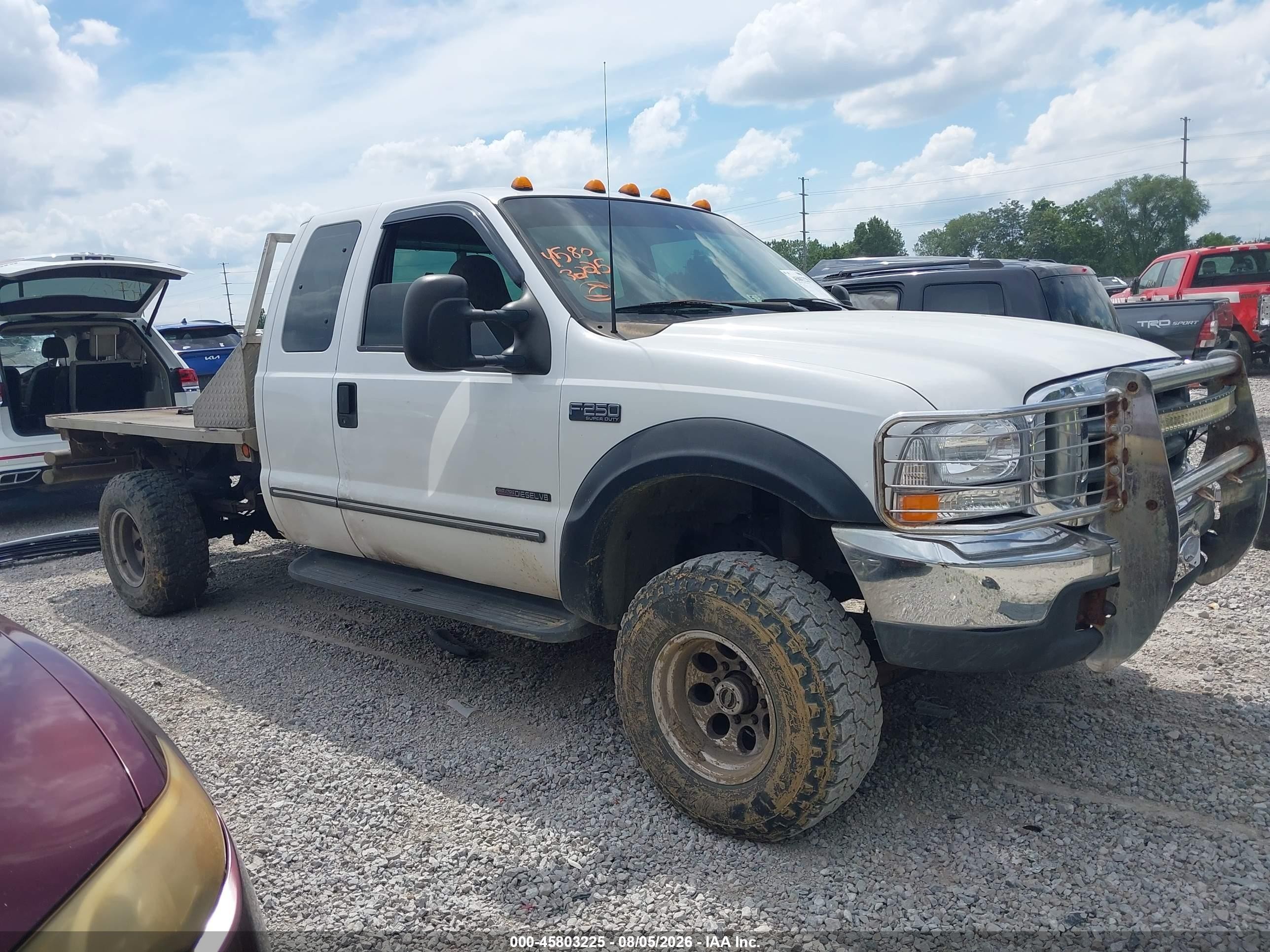 1999 Ford F-250 Lariat/xl/xlt White vin: 1FTNX21F1XED70306