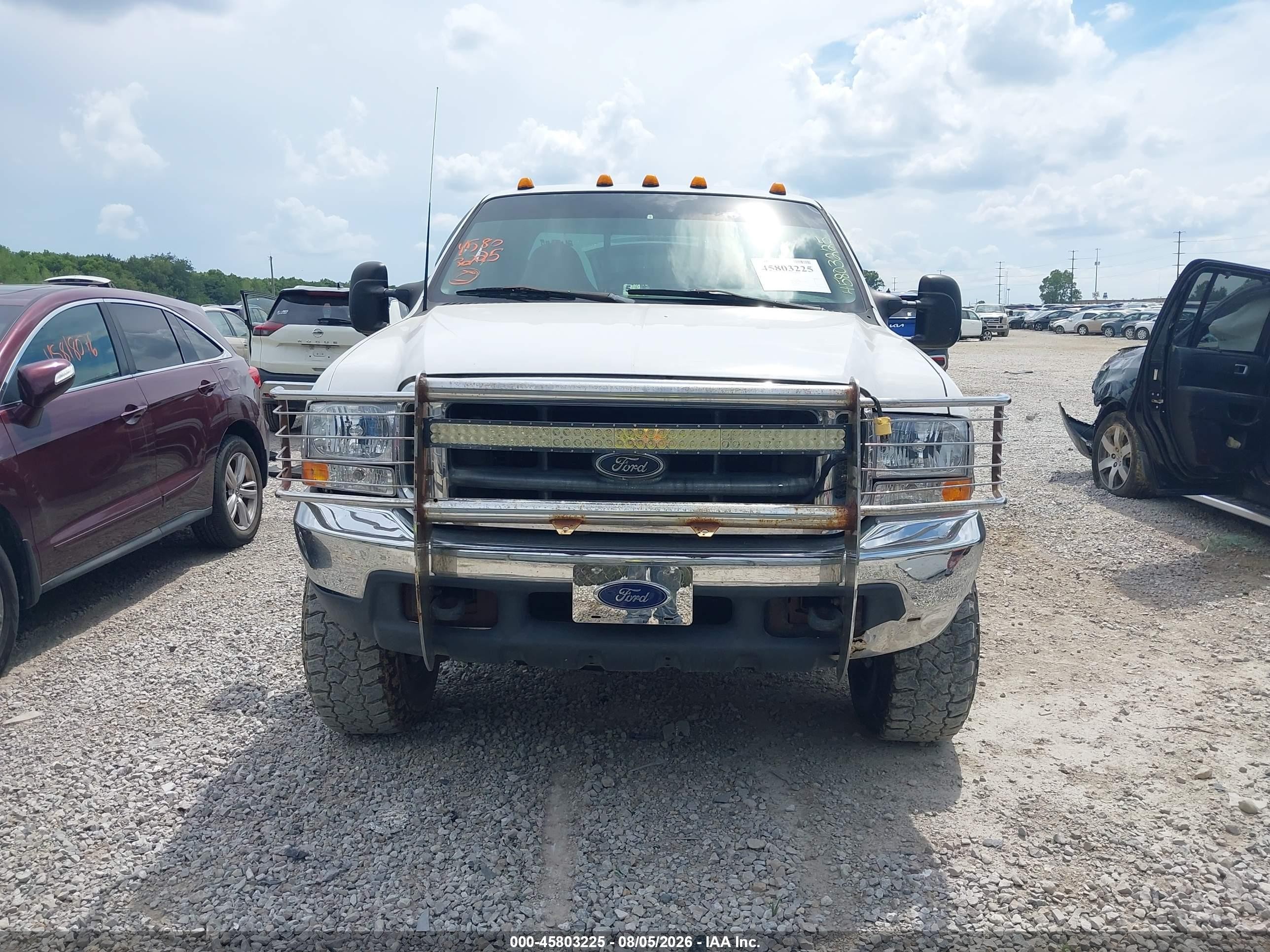 1999 Ford F-250 Lariat/xl/xlt White vin: 1FTNX21F1XED70306