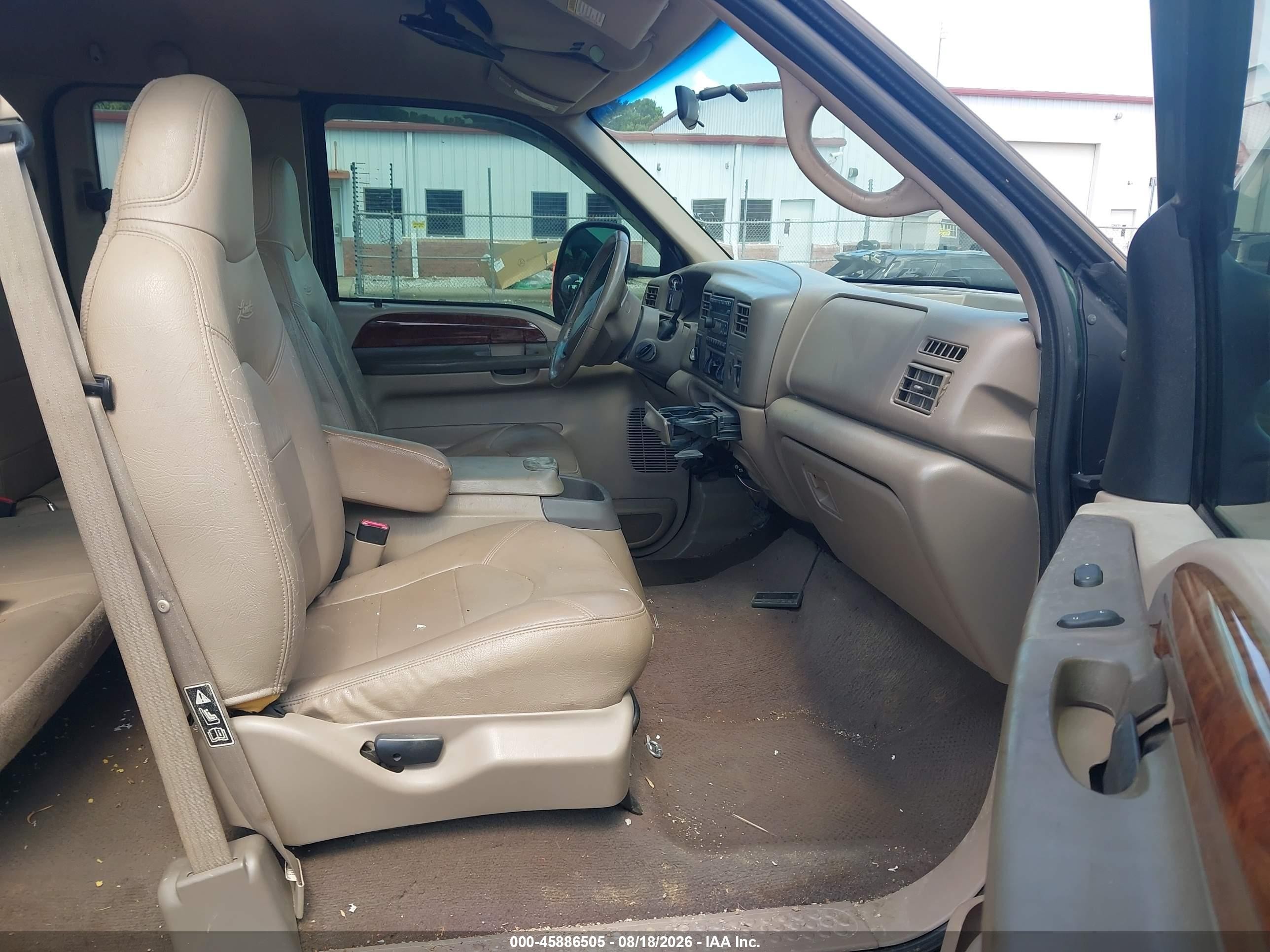 2000 Ford F-250 Lariat/xl/xlt Green vin: 1FTNX21F1YEE46253