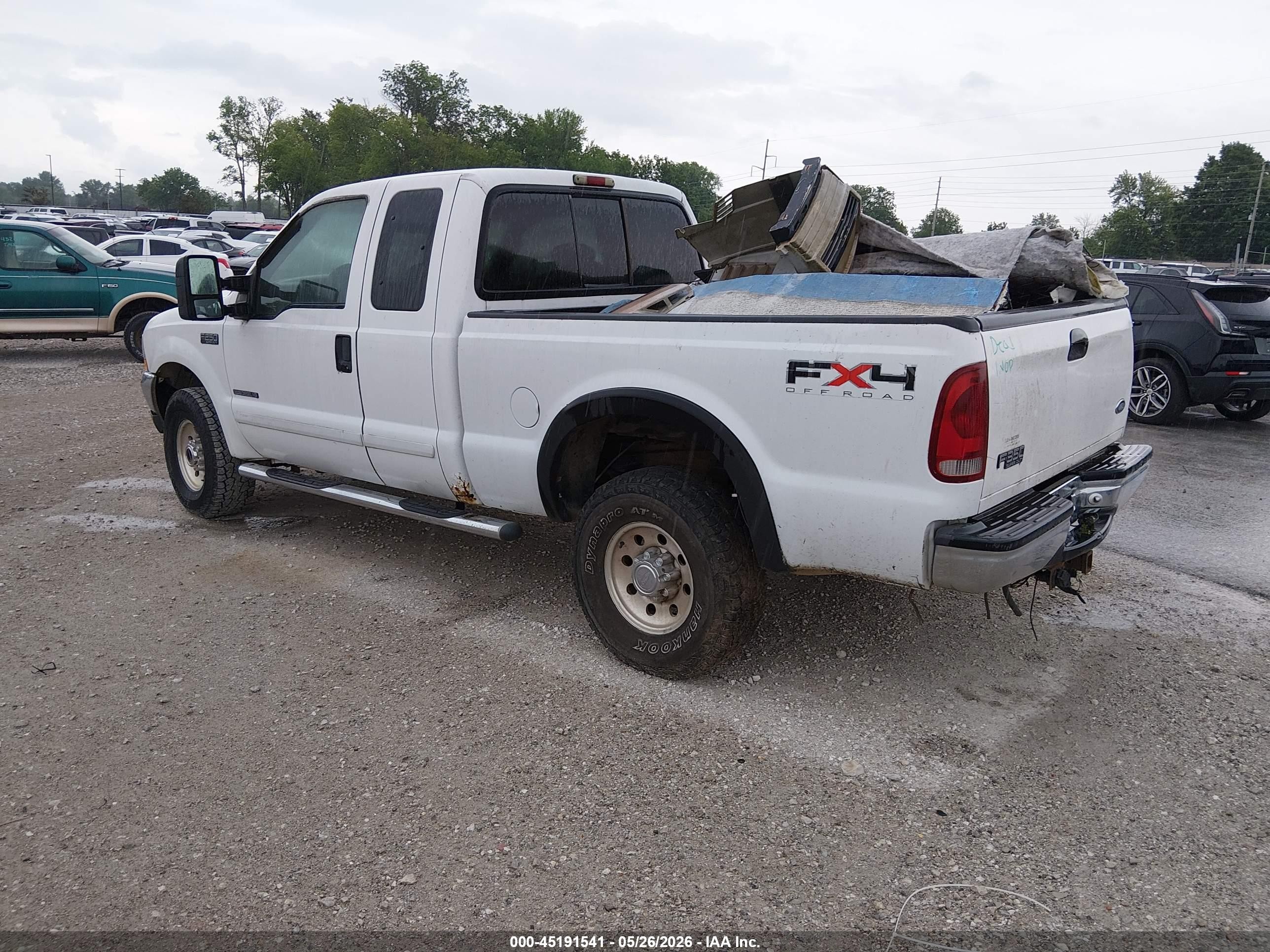 2002 Ford F-250 Lariat/xl/xlt Белый vin: 1FTNX21F22ED62224
