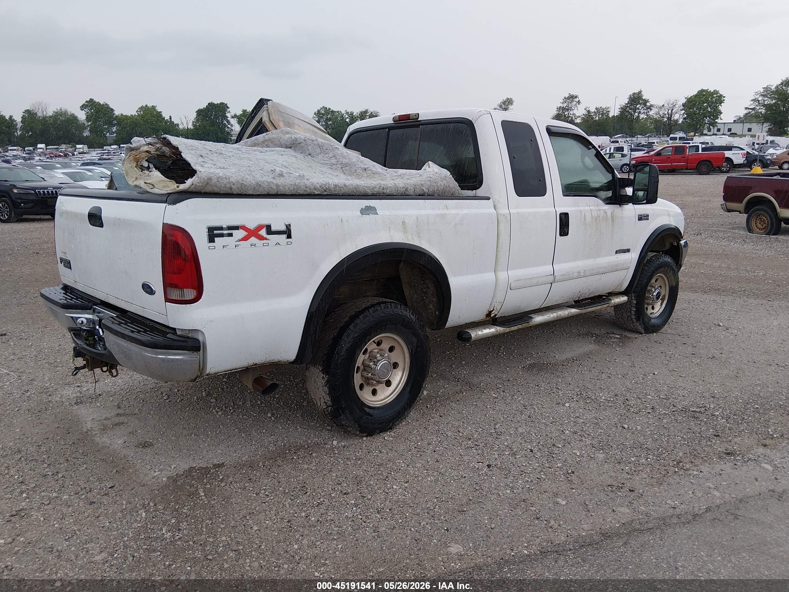2002 Ford F-250 Lariat/xl/xlt Белый vin: 1FTNX21F22ED62224