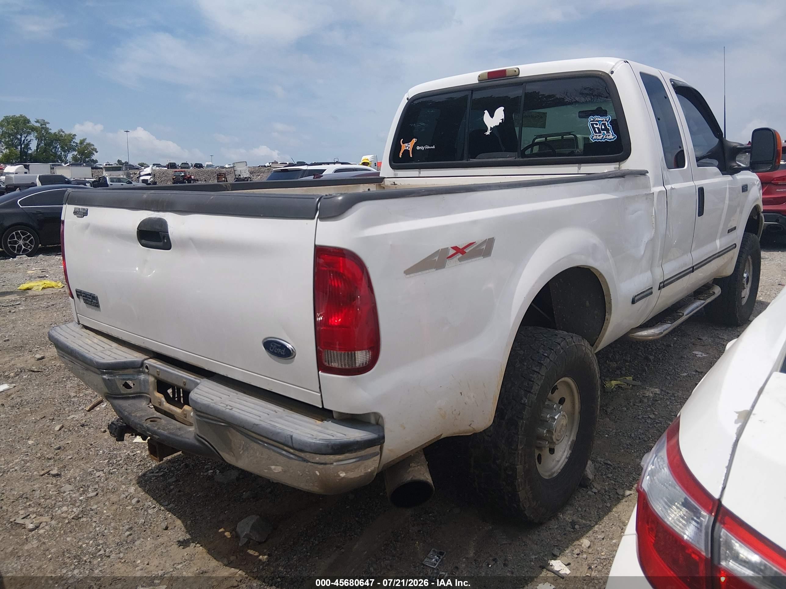 1999 Ford F-250   White vin: 1FTNX21F2XEC25517