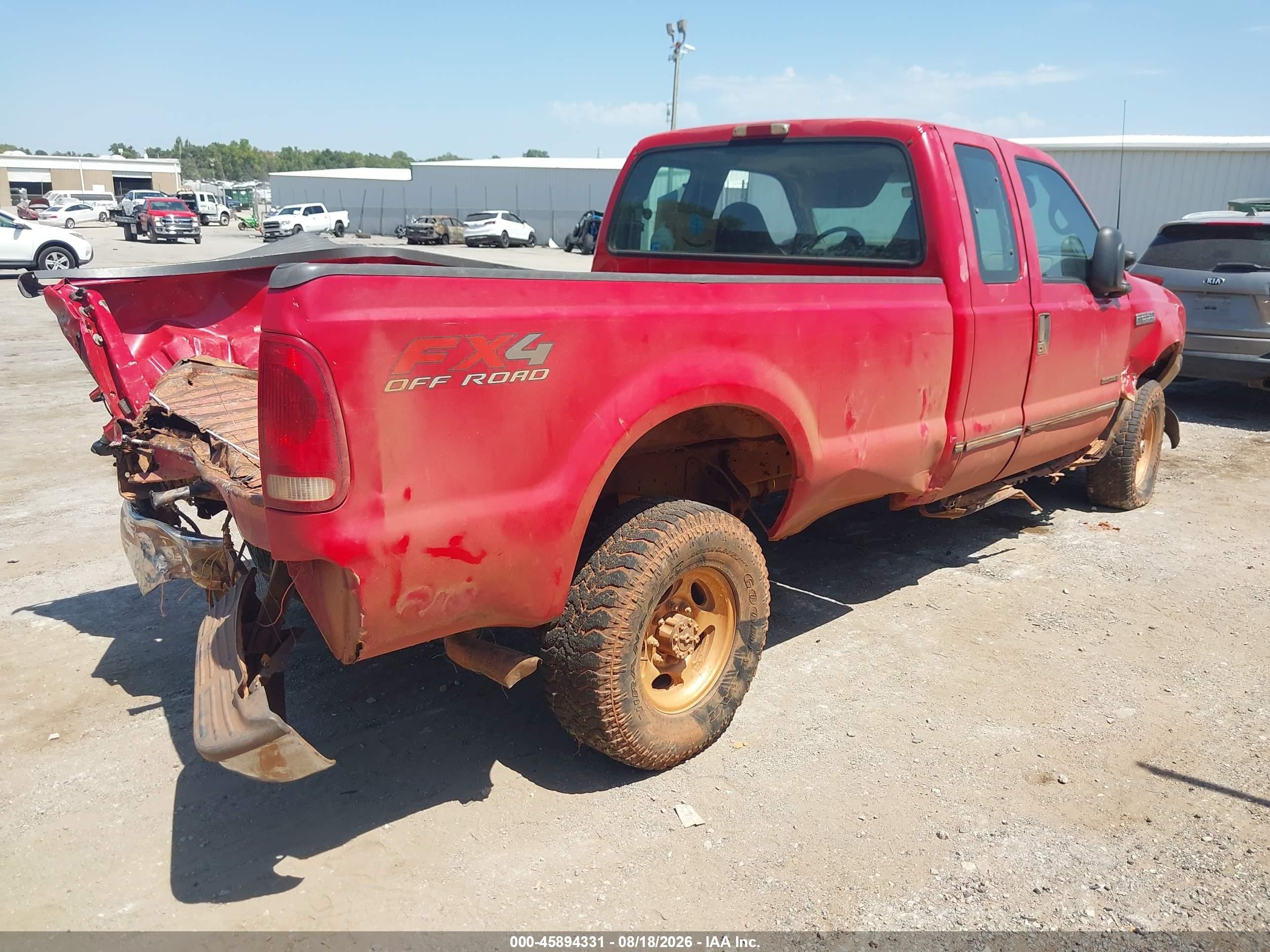 1999 Ford F-250 Lariat/xl/xlt Red vin: 1FTNX21F2XEC99021