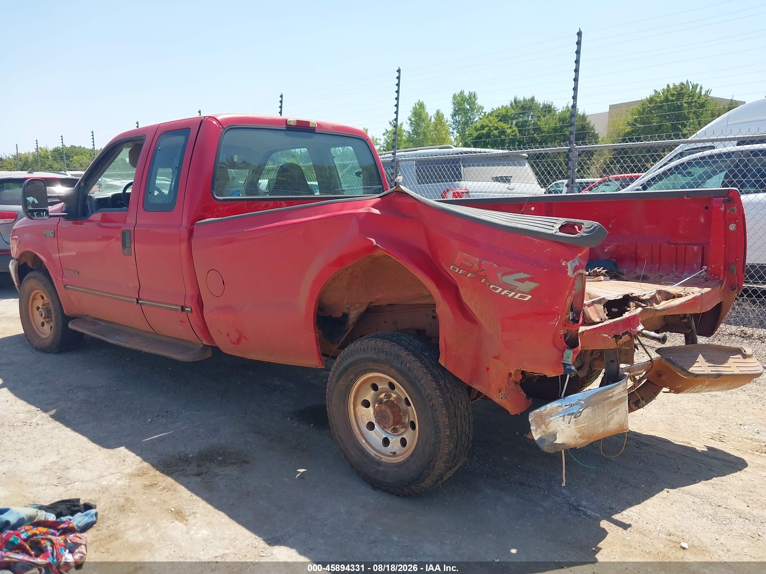1999 Ford F-250 Lariat/xl/xlt Red vin: 1FTNX21F2XEC99021
