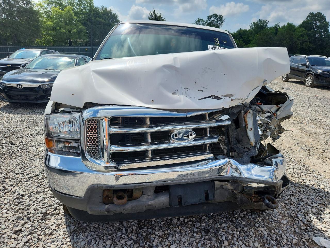 1999 Ford F250 Super Duty White vin: 1FTNX21F2XEE54974