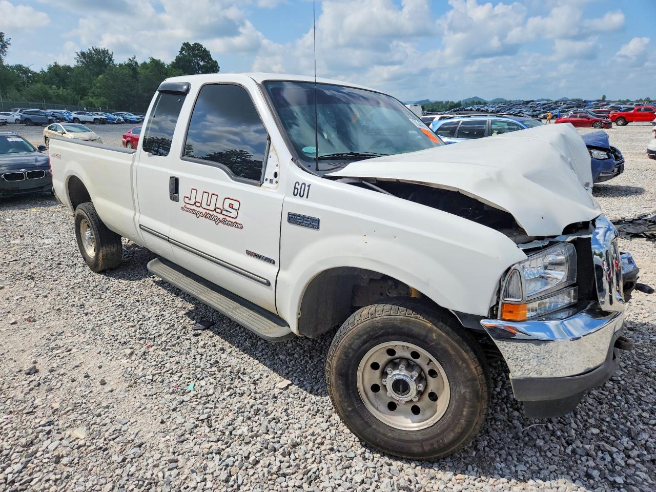 1999 Ford F250 Super Duty White vin: 1FTNX21F2XEE54974