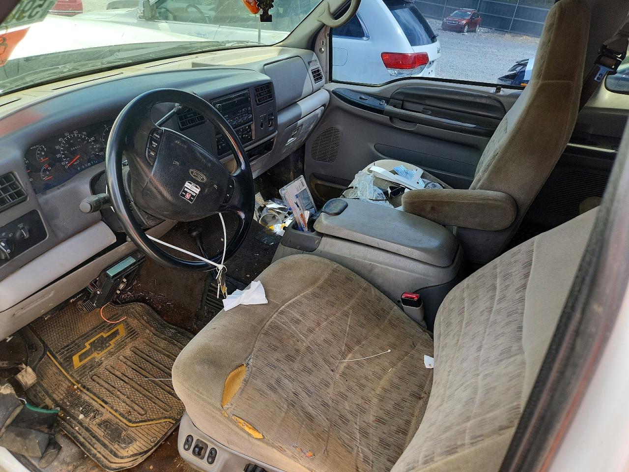 1999 Ford F250 Super Duty White vin: 1FTNX21F2XEE54974