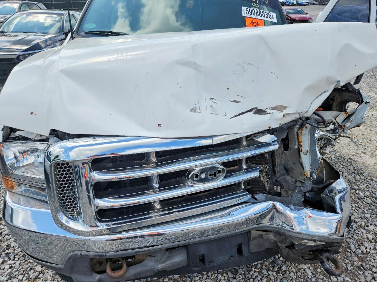 1999 Ford F250 Super Duty White vin: 1FTNX21F2XEE54974
