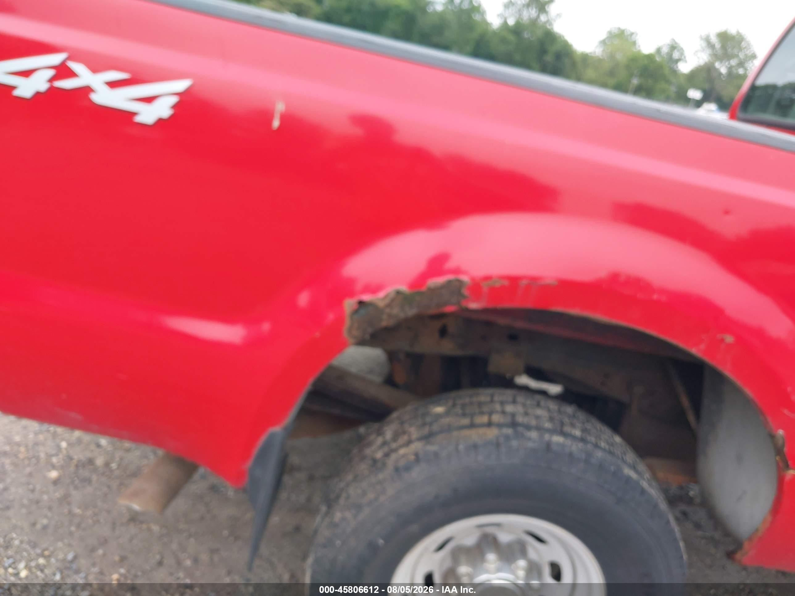 2000 Ford F-250 Lariat/xl/xlt Red vin: 1FTNX21F2YEE56502