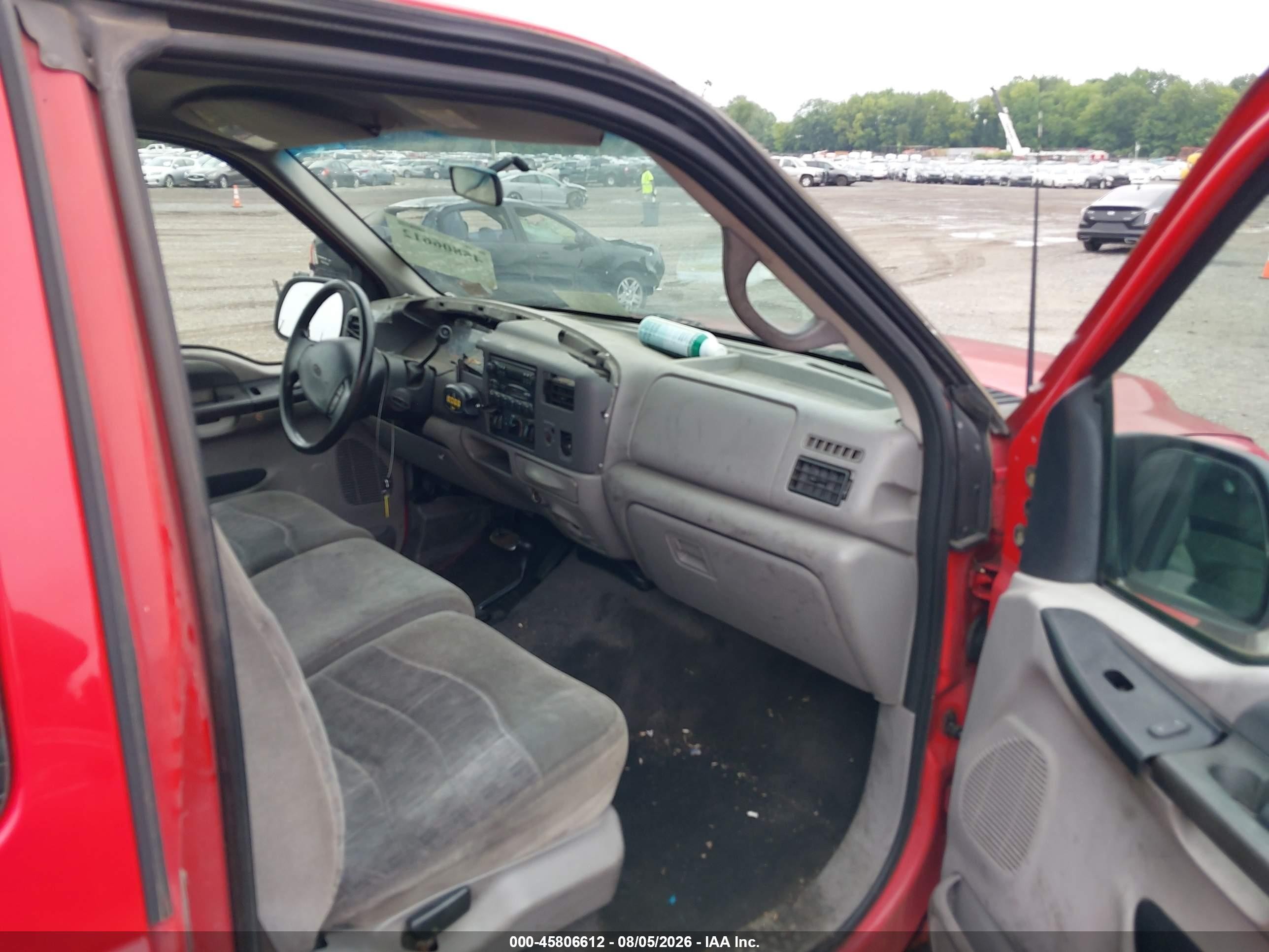 2000 Ford F-250 Lariat/xl/xlt Red vin: 1FTNX21F2YEE56502