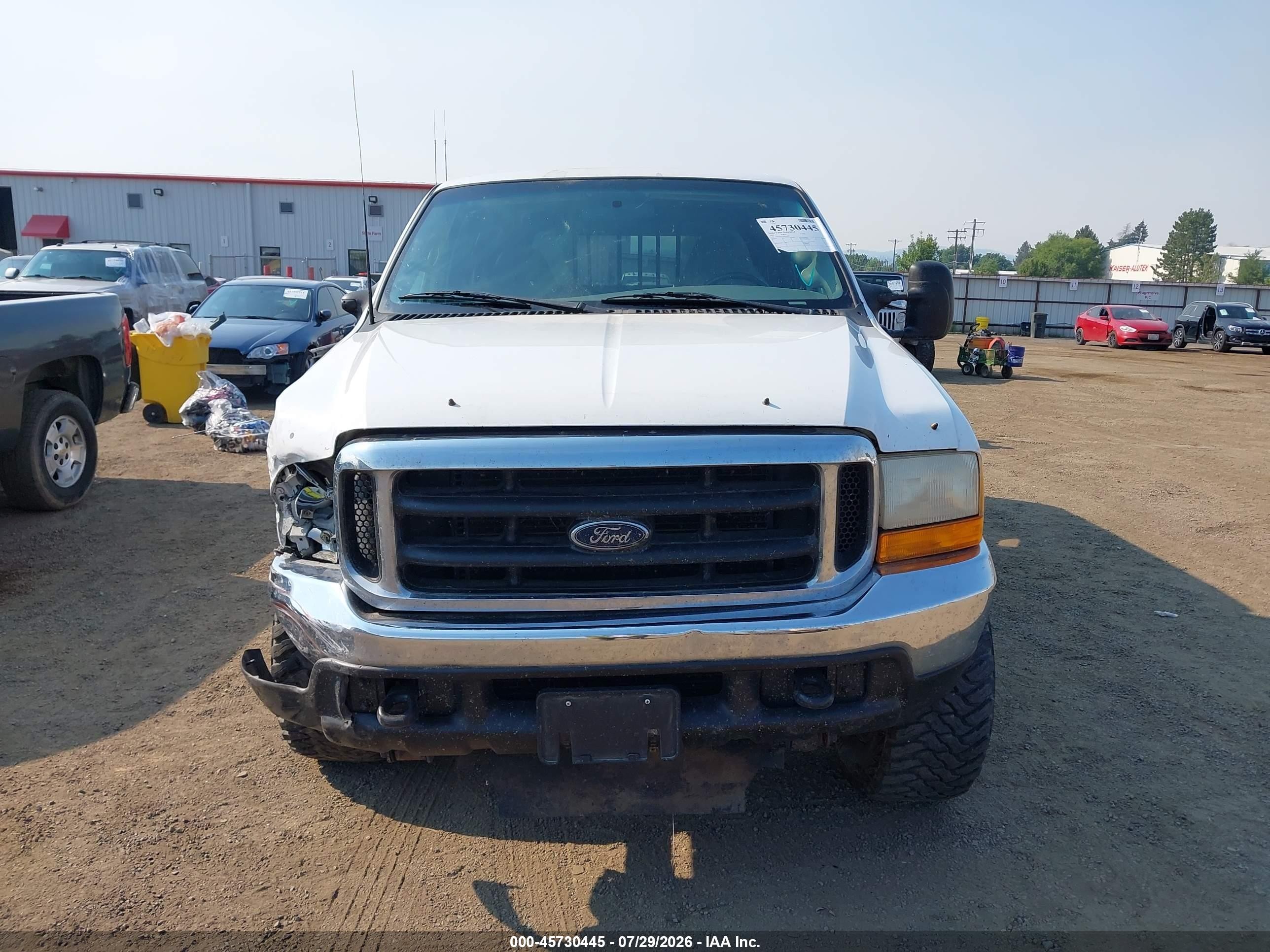 1999 Ford F-250 Lariat/xl/xlt White vin: 1FTNX21F3XEB61942