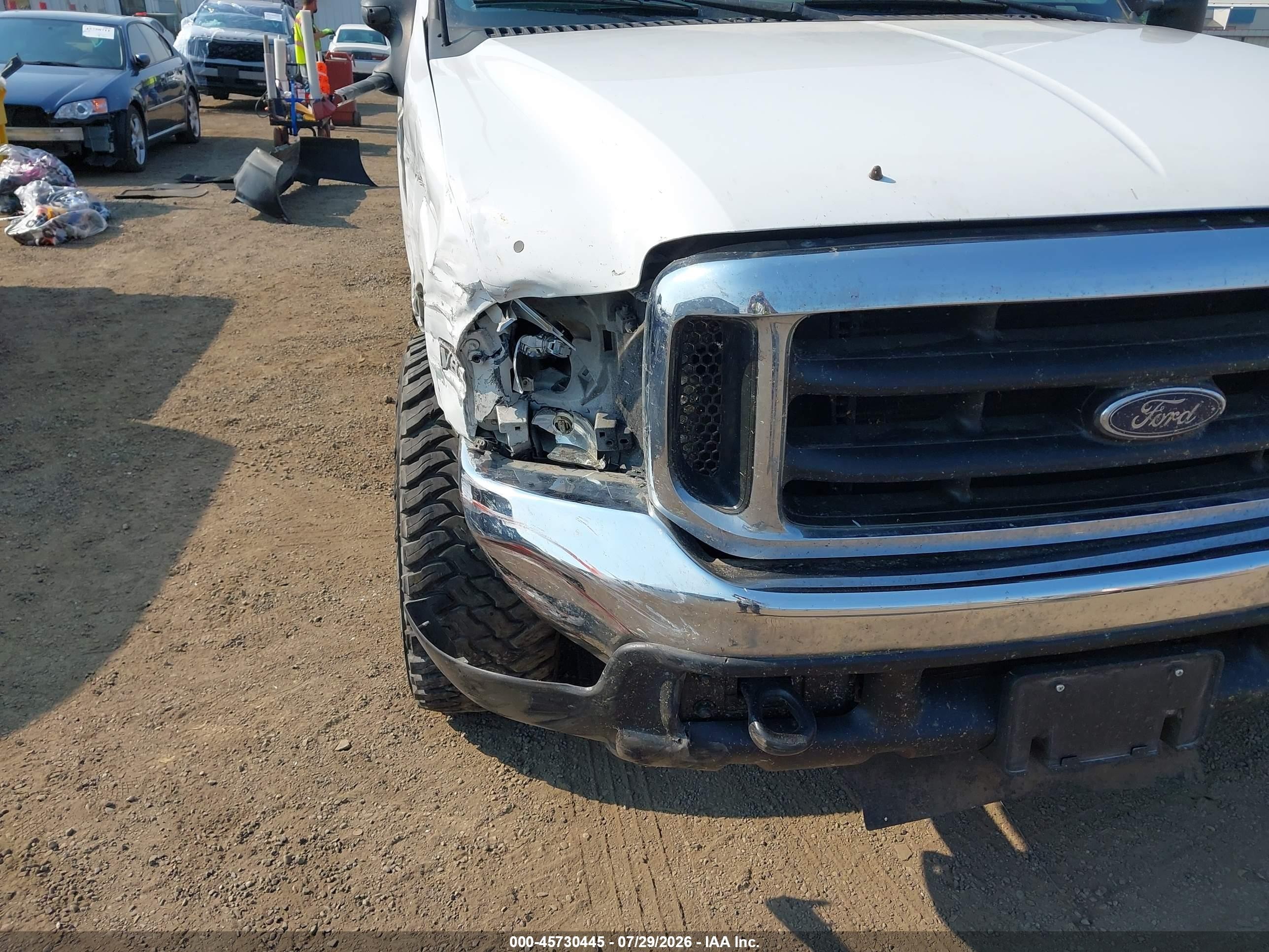 1999 Ford F-250 Lariat/xl/xlt White vin: 1FTNX21F3XEB61942