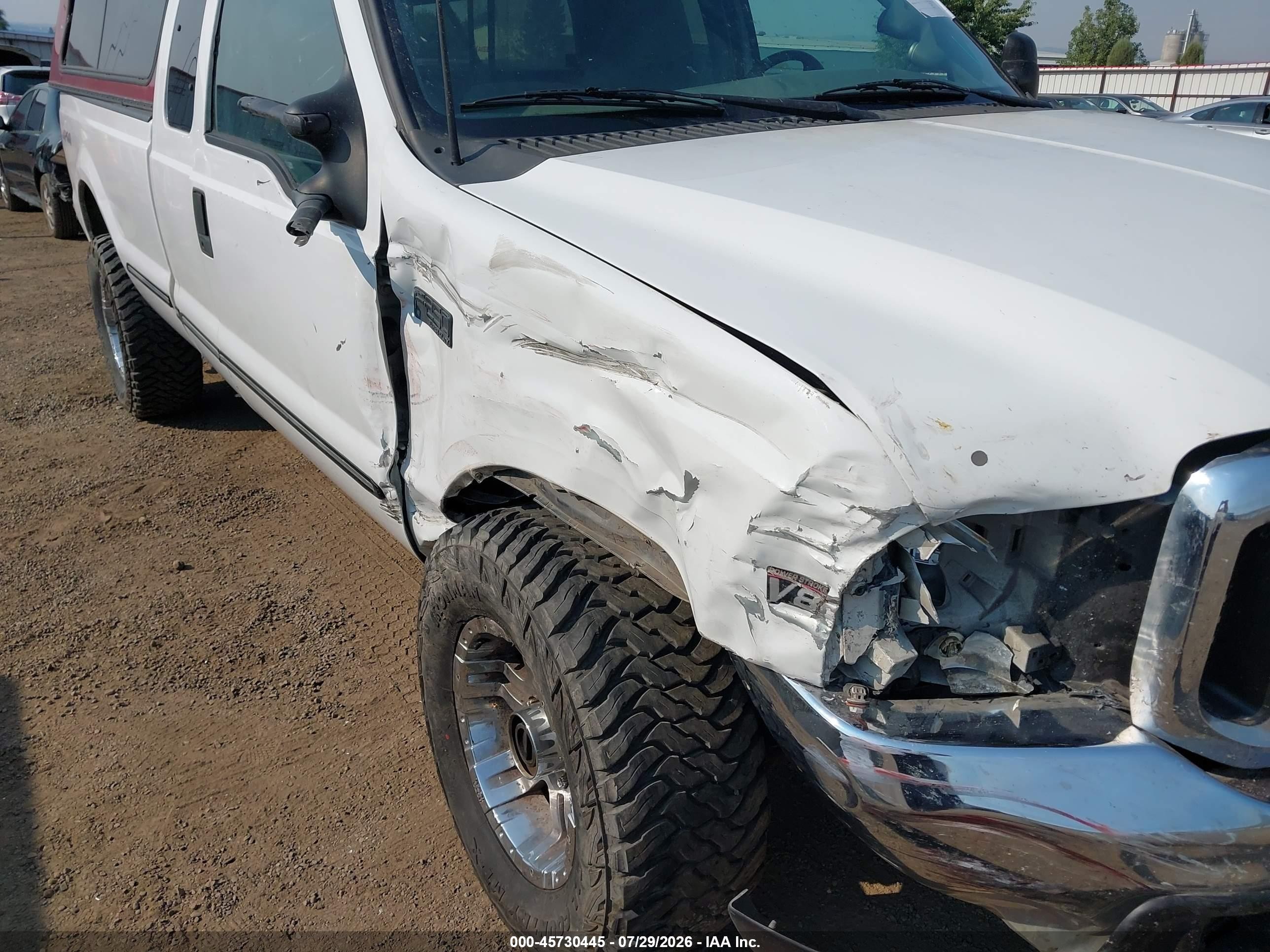 1999 Ford F-250 Lariat/xl/xlt White vin: 1FTNX21F3XEB61942
