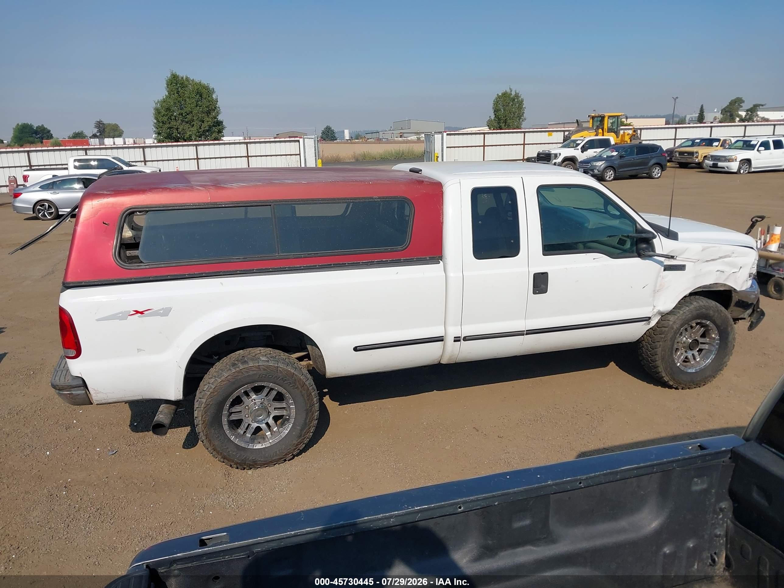 1999 Ford F-250 Lariat/xl/xlt White vin: 1FTNX21F3XEB61942
