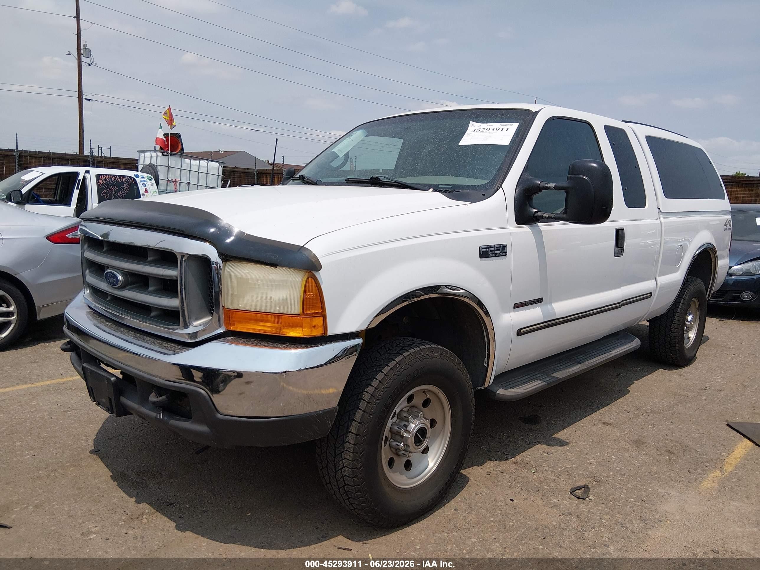 2000 Ford F-250 Lariat/xl/xlt Белый vin: 1FTNX21F3YEB97017