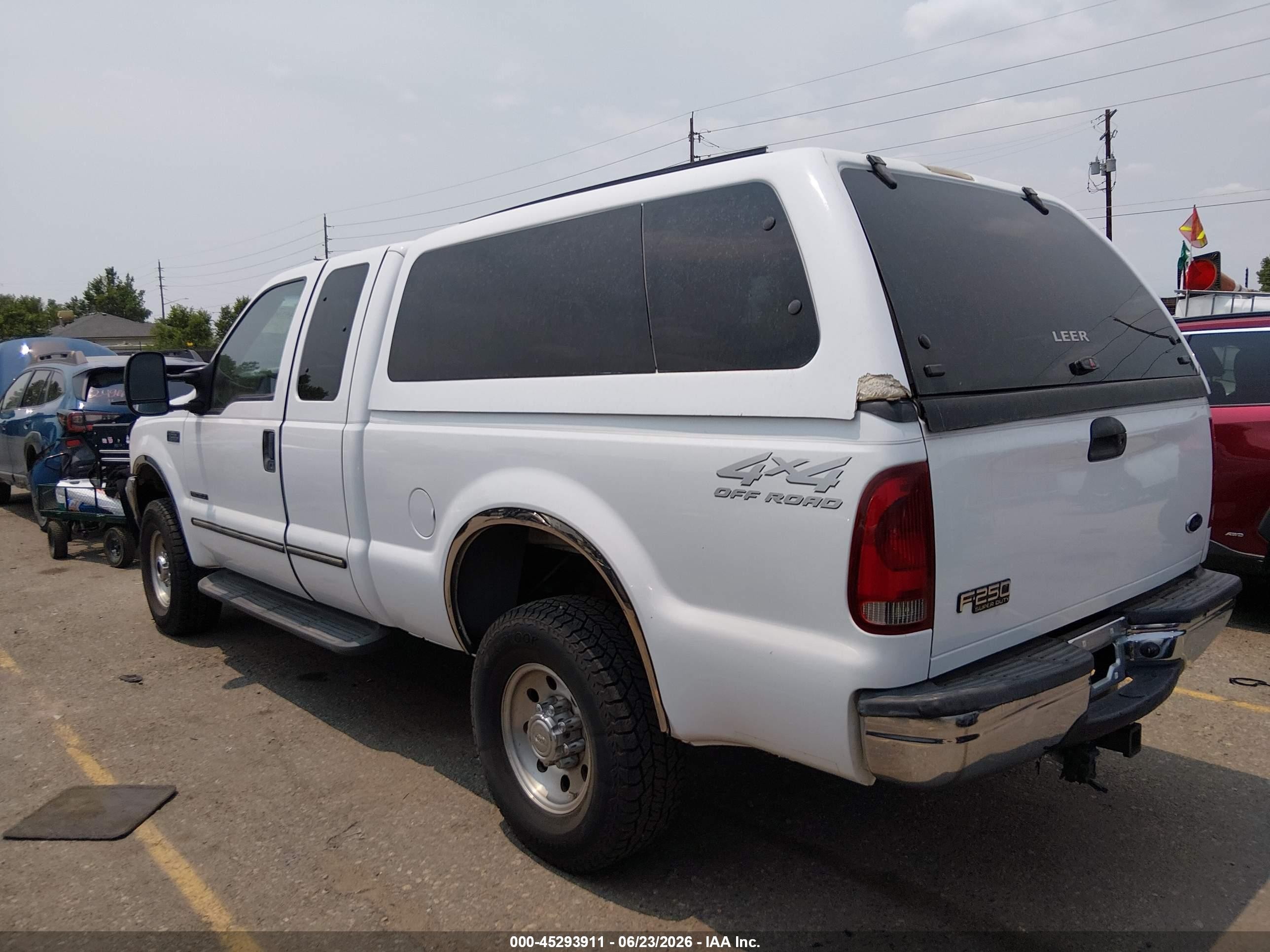 2000 Ford F-250 Lariat/xl/xlt Белый vin: 1FTNX21F3YEB97017