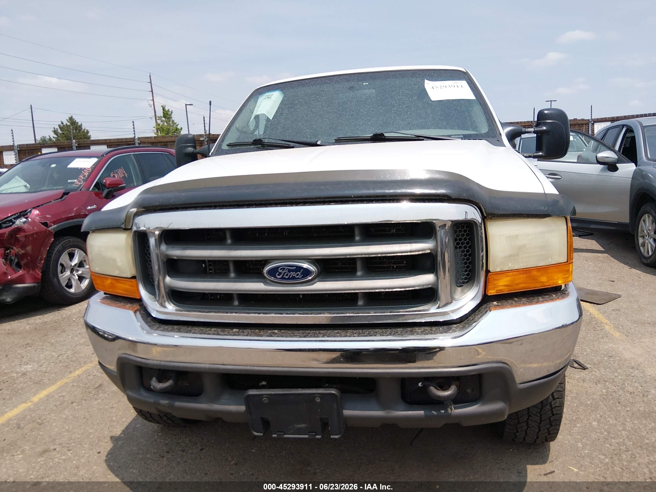 2000 Ford F-250 Lariat/xl/xlt Белый vin: 1FTNX21F3YEB97017