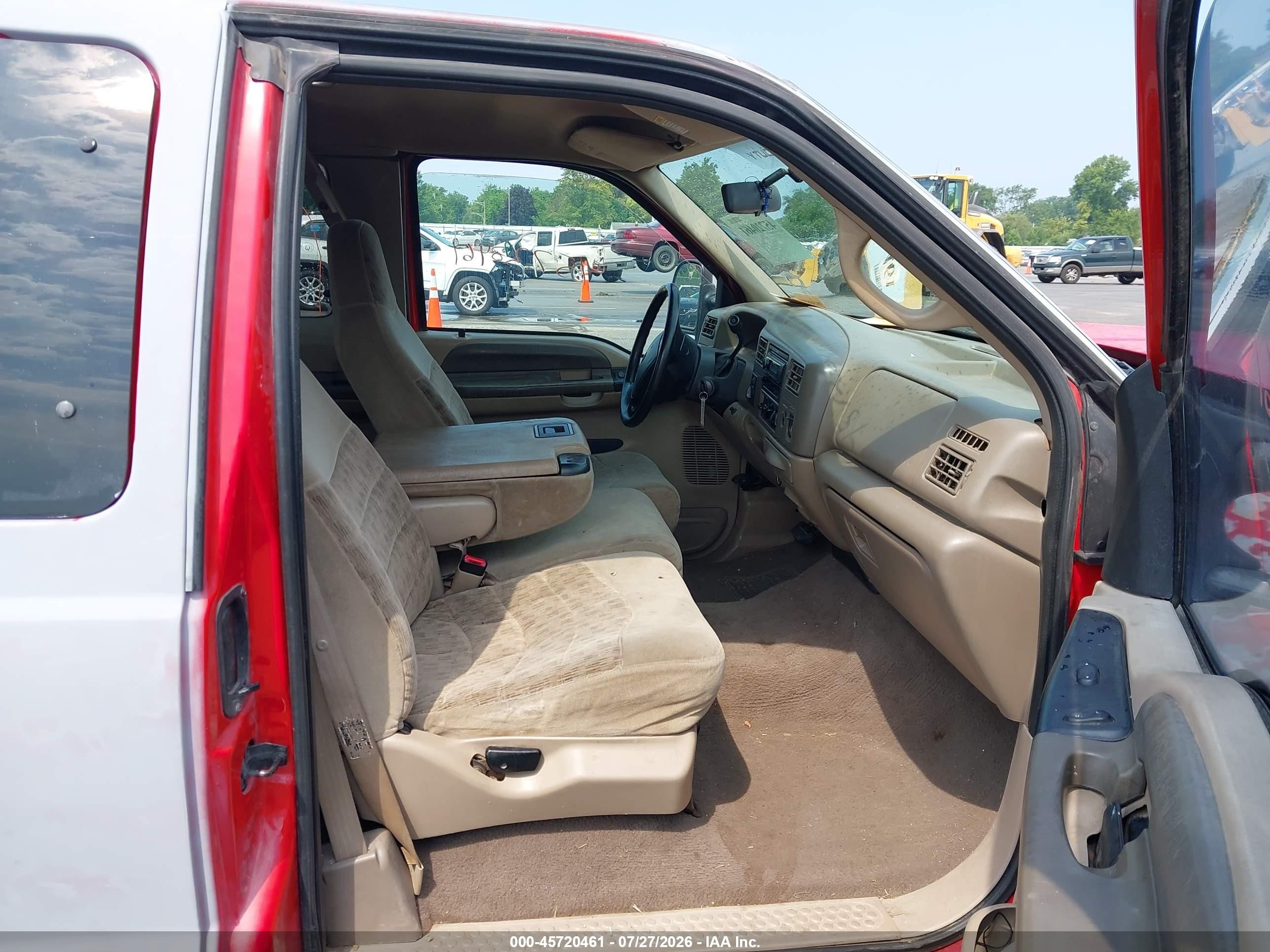 2000 Ford F-250 Lariat/xl/xlt Red vin: 1FTNX21F4YEE55786
