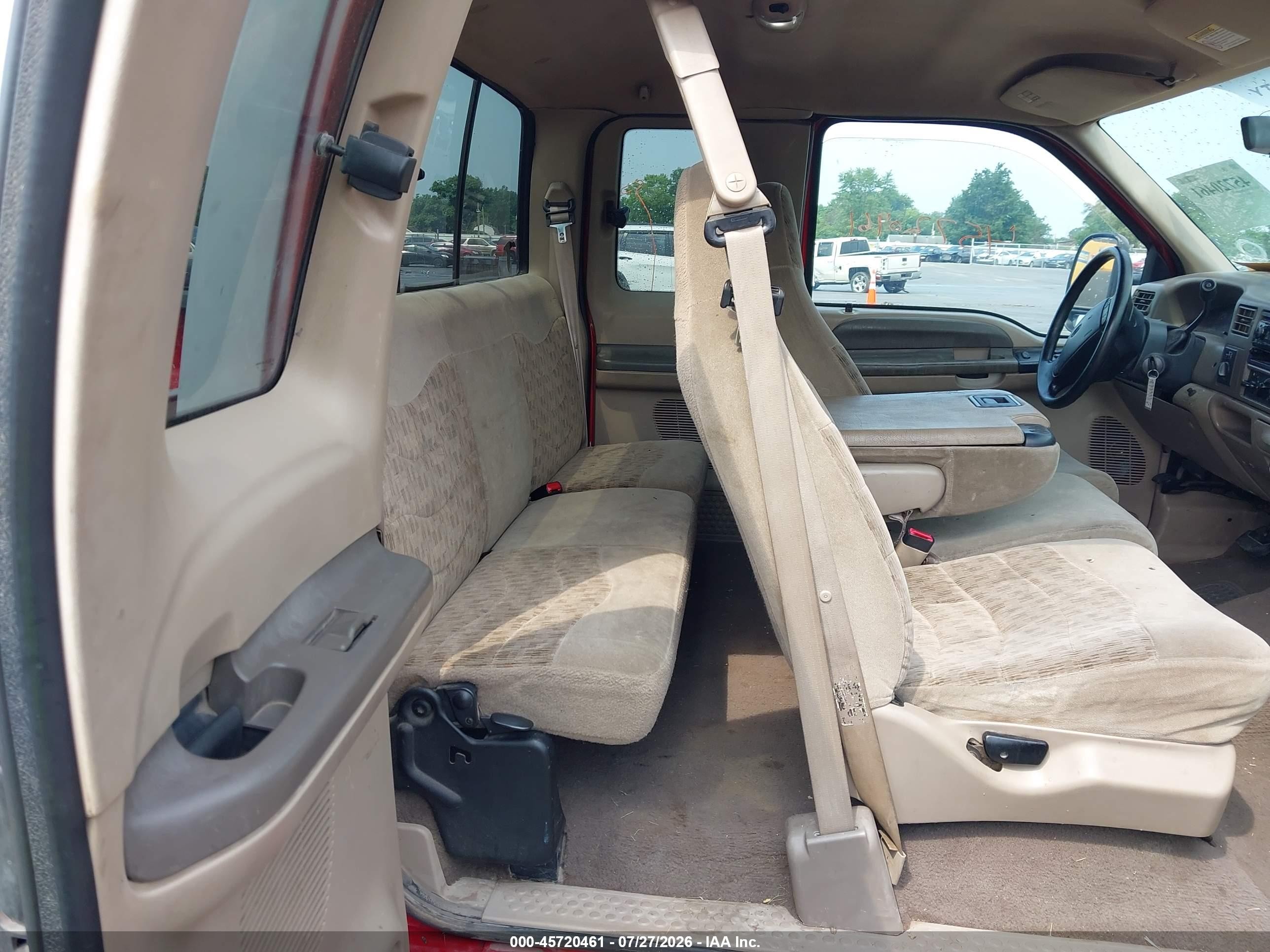 2000 Ford F-250 Lariat/xl/xlt Red vin: 1FTNX21F4YEE55786
