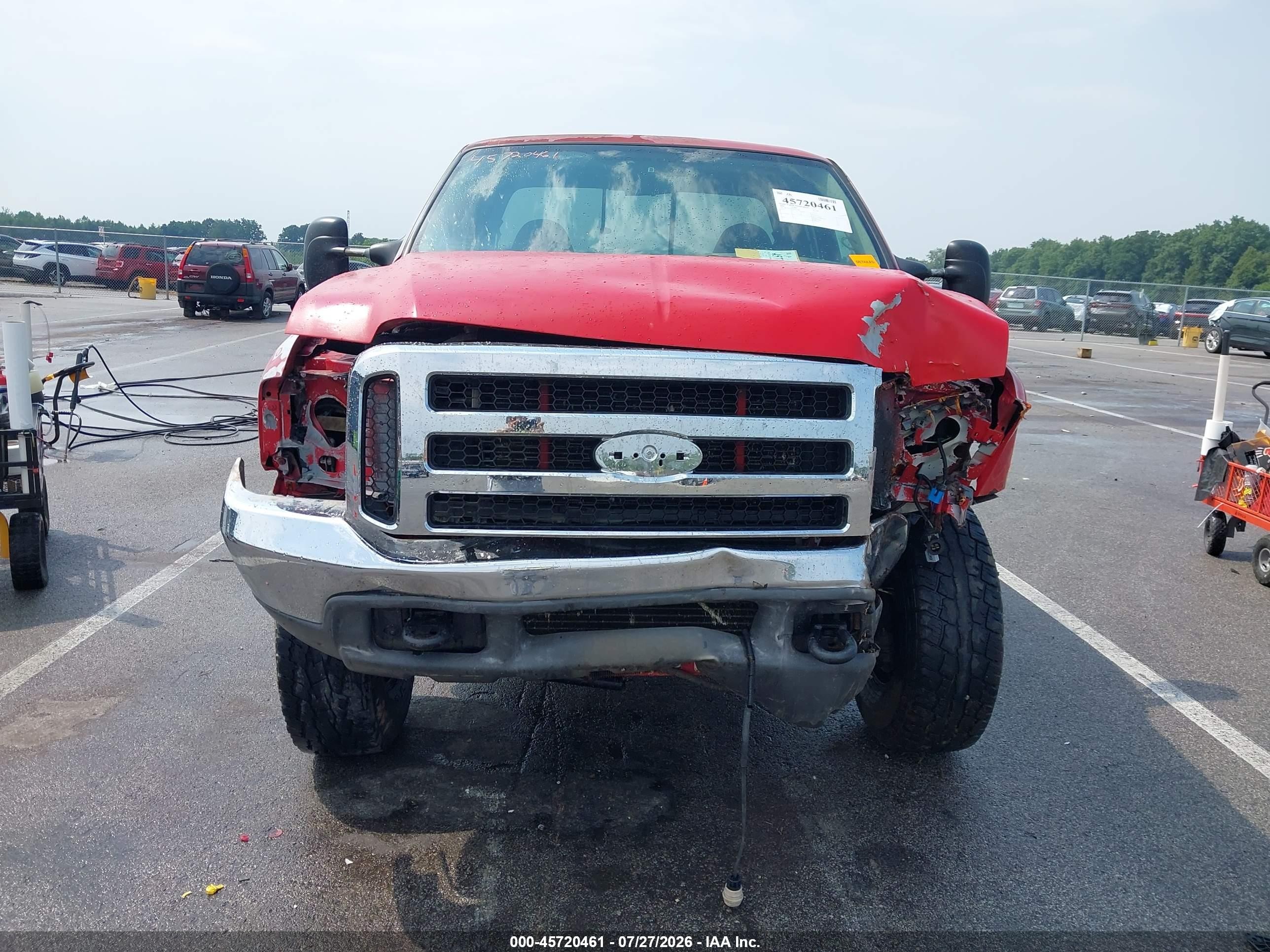 2000 Ford F-250 Lariat/xl/xlt Red vin: 1FTNX21F4YEE55786