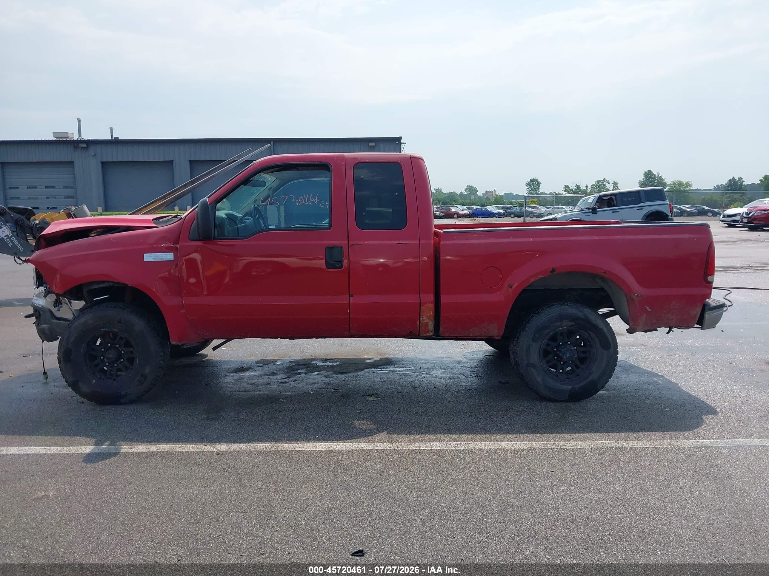 2000 Ford F-250 Lariat/xl/xlt Red vin: 1FTNX21F4YEE55786