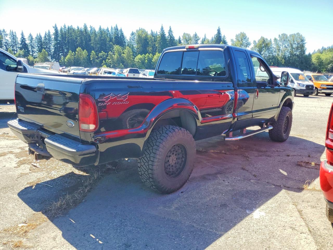 2002 Ford F250 Super Duty Black vin: 1FTNX21F52EB99262