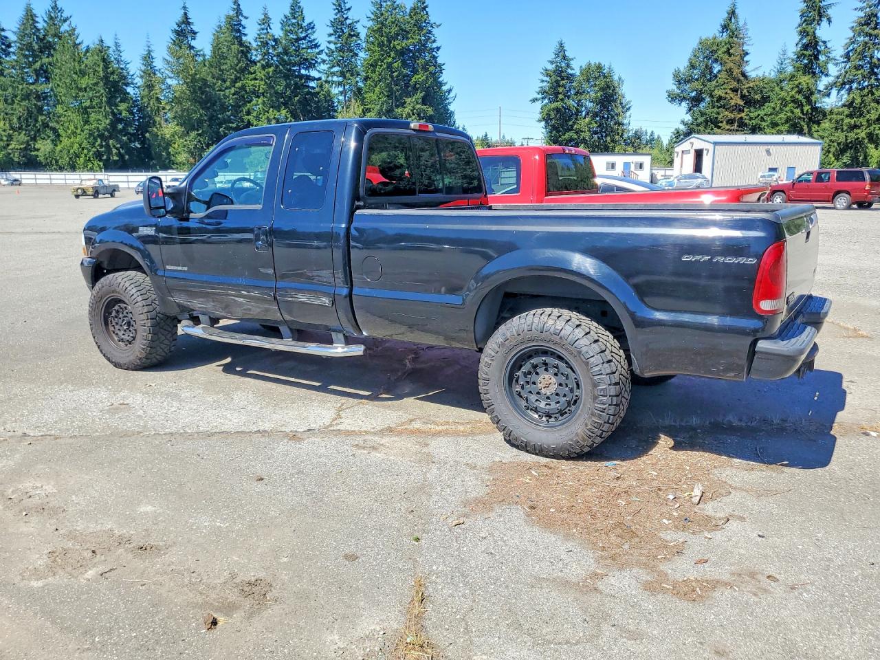 2002 Ford F250 Super Duty Black vin: 1FTNX21F52EB99262