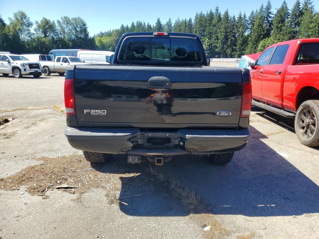 2002 Ford F250 Super Duty Black vin: 1FTNX21F52EB99262