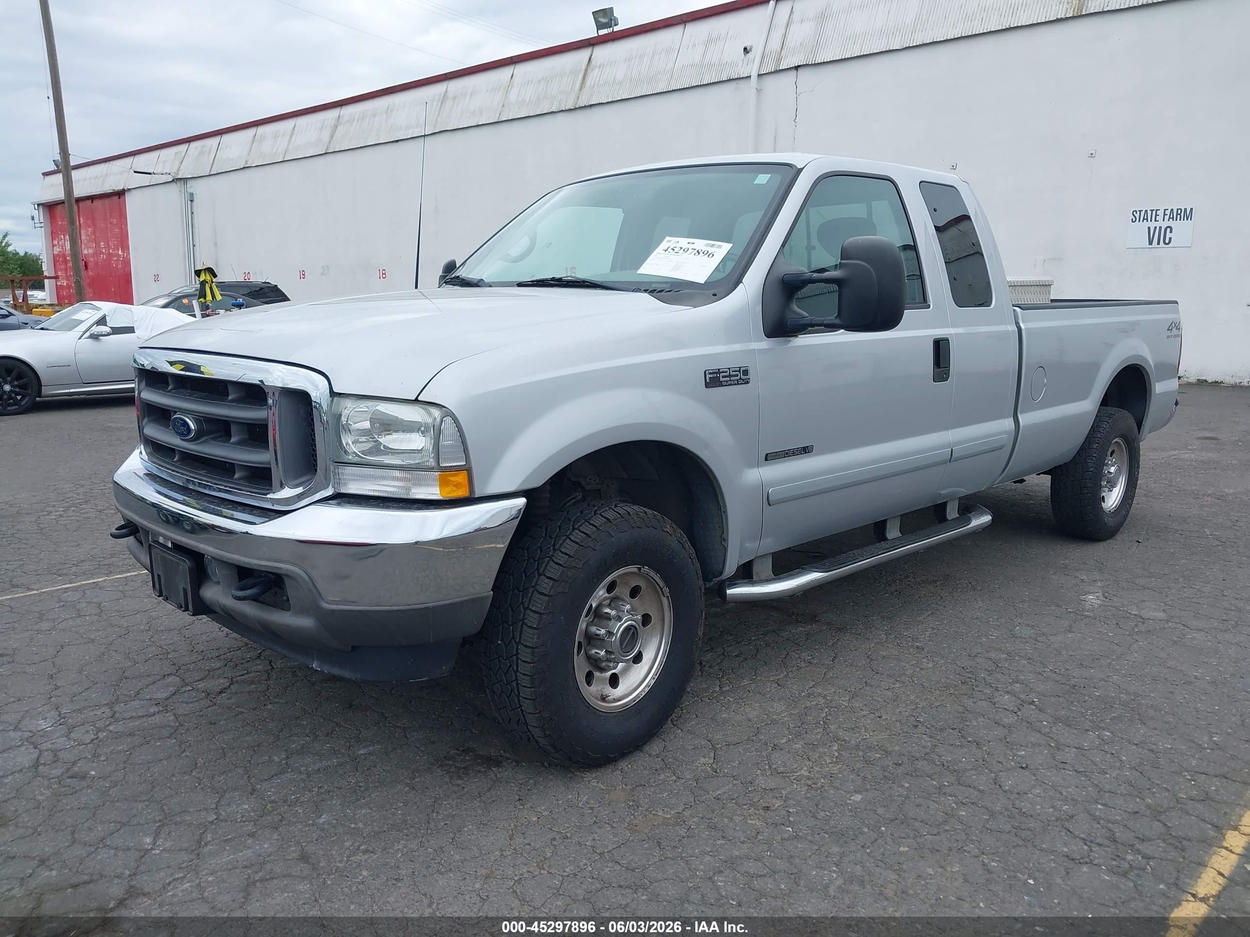 2002 Ford F-250 Lariat/xl/xlt Silver vin: 1FTNX21F52ED19707