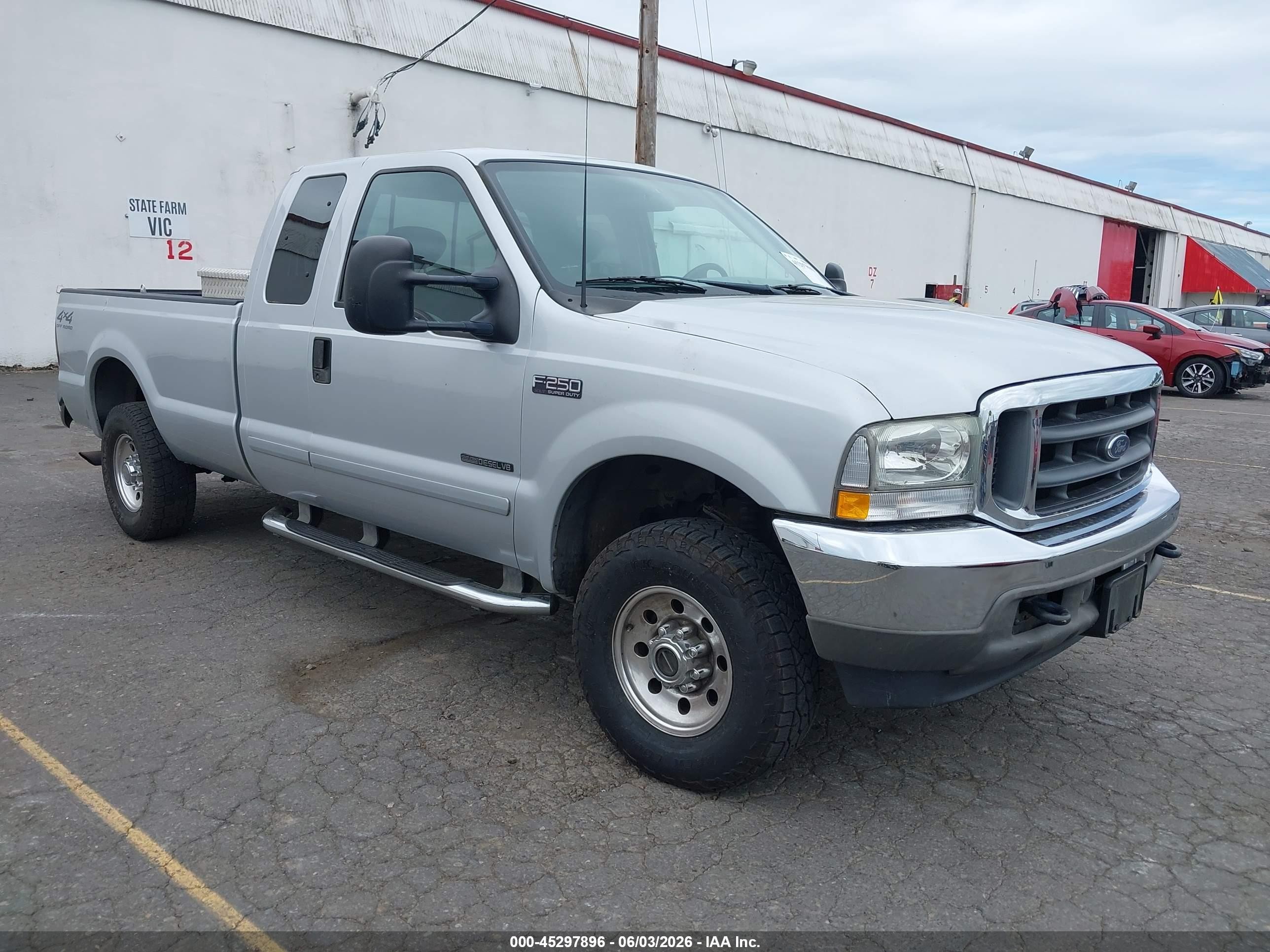 2002 Ford F-250 Lariat/xl/xlt Silver vin: 1FTNX21F52ED19707
