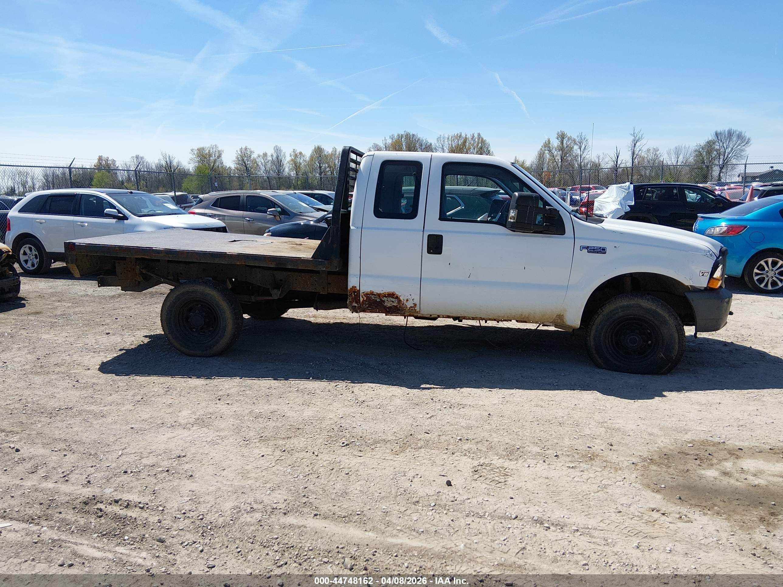 1999 Ford F-250 Lariat/xl/xlt White vin: 1FTNX21F5XEC03026