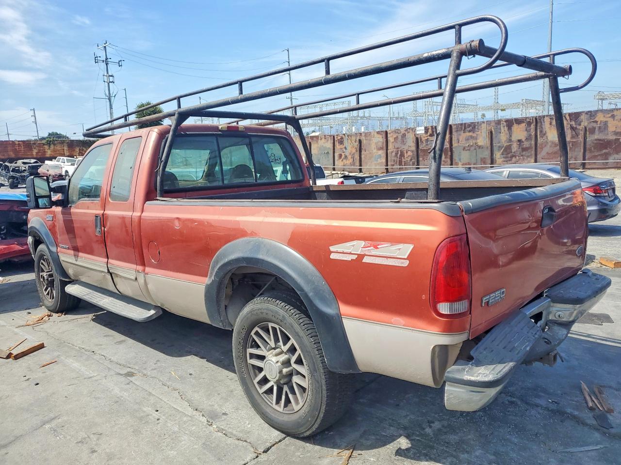 1999 Ford F250 Super Duty Red vin: 1FTNX21F5XED75606