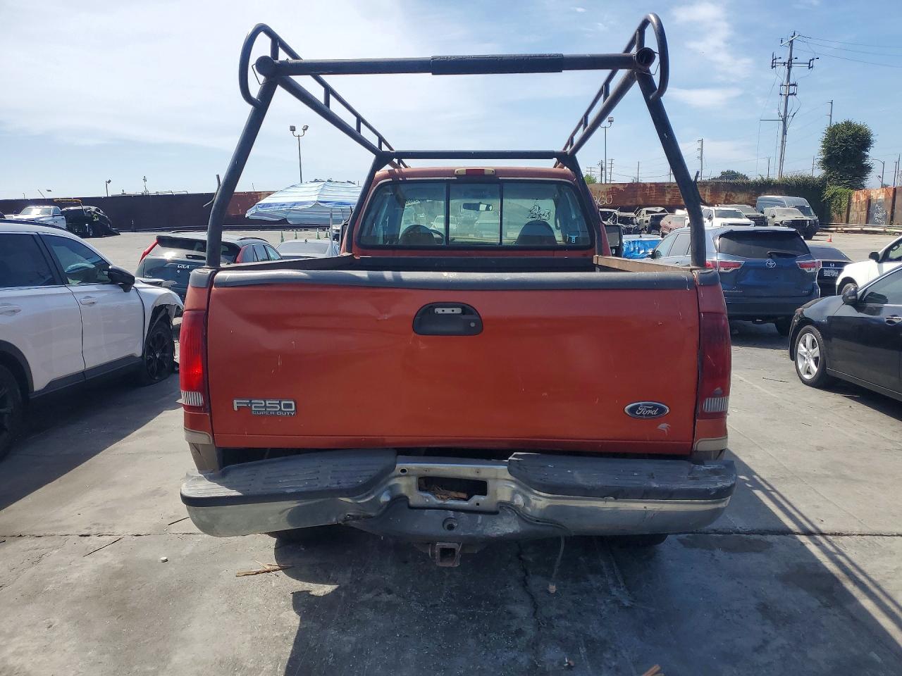 1999 Ford F250 Super Duty Red vin: 1FTNX21F5XED75606