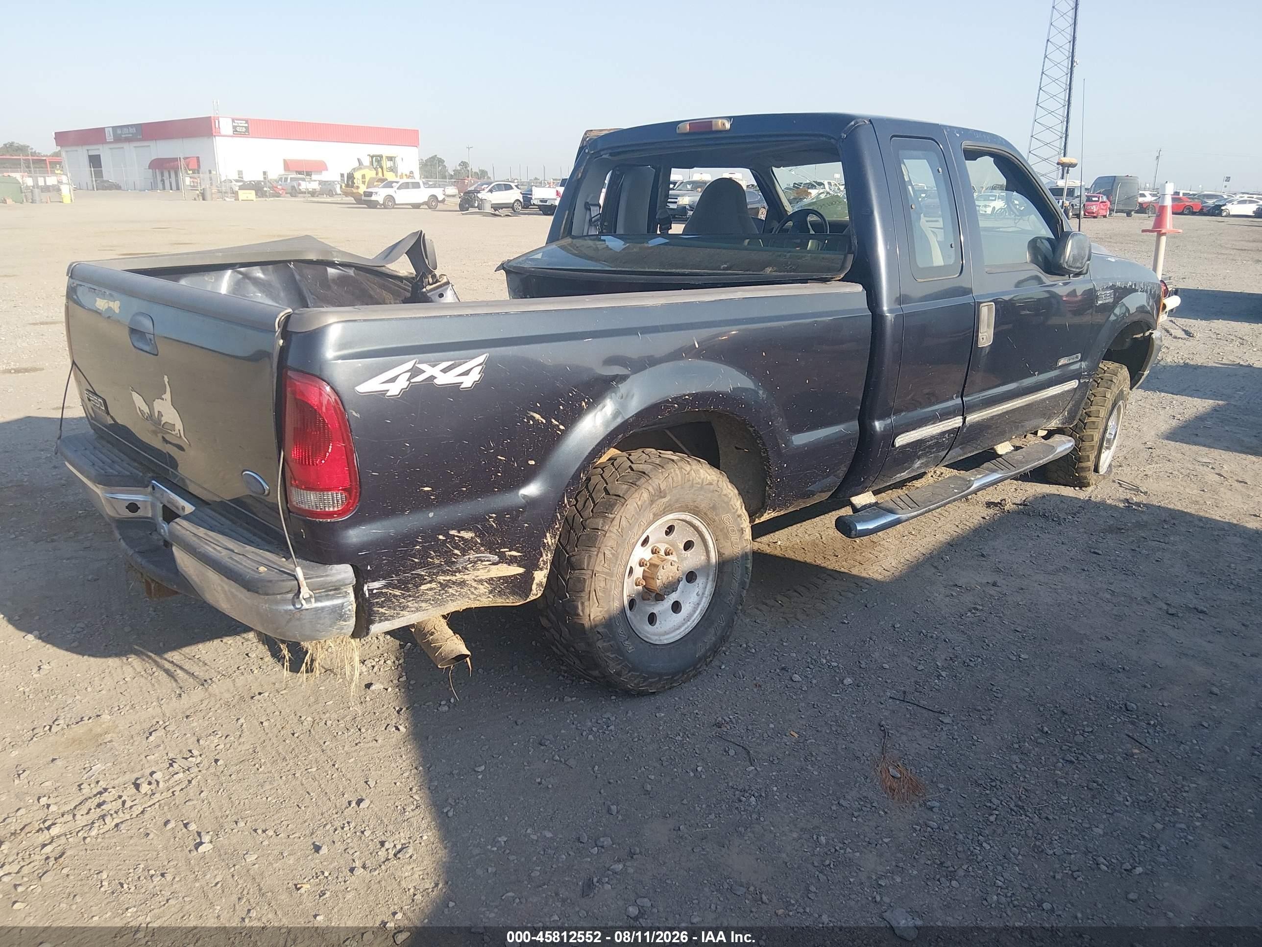 2000 Ford F-250 Lariat/xl/xlt Dark Blue vin: 1FTNX21F5YEA98490