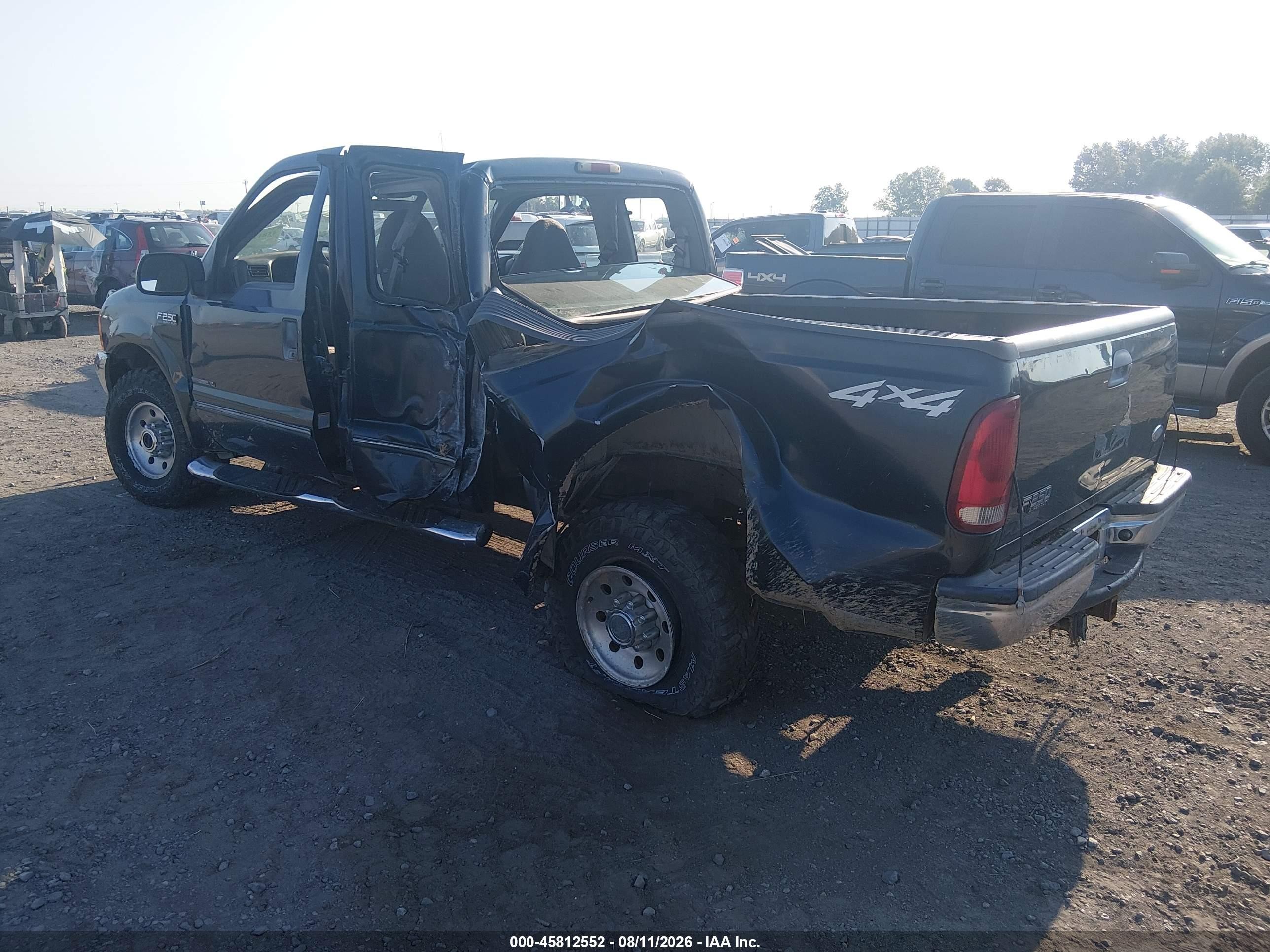 2000 Ford F-250 Lariat/xl/xlt Dark Blue vin: 1FTNX21F5YEA98490