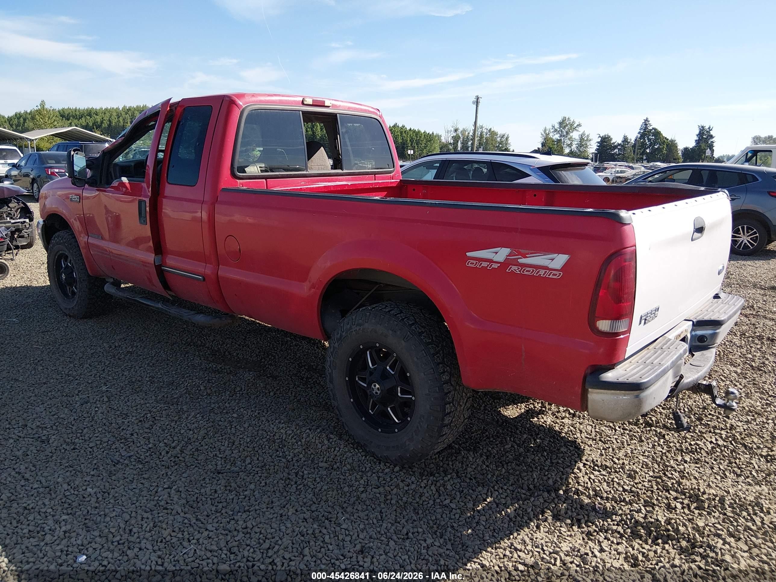 1999 Ford F-250 Lariat/xl/xlt Red vin: 1FTNX21F6XEE90411