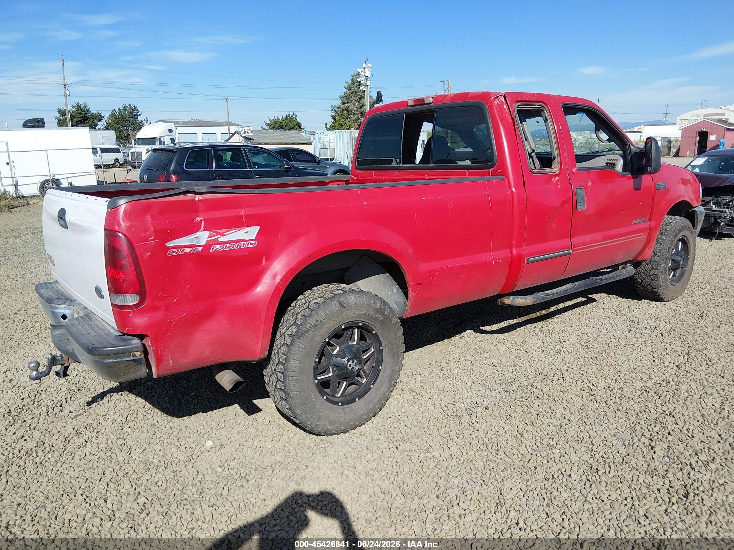 1999 Ford F-250 Lariat/xl/xlt Red vin: 1FTNX21F6XEE90411