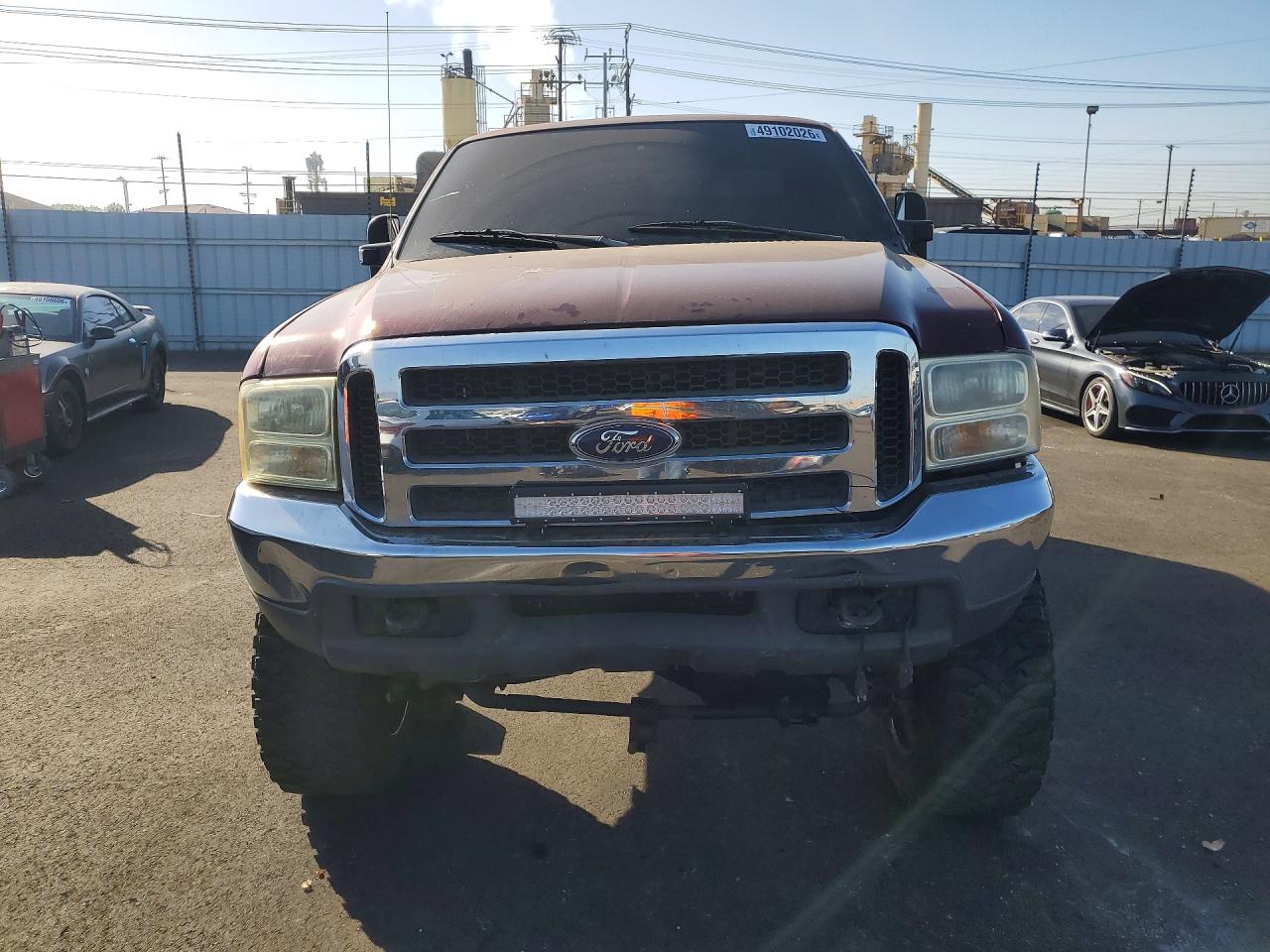 2000 Ford F250 Super Duty Burgundy vin: 1FTNX21F6YEB17757