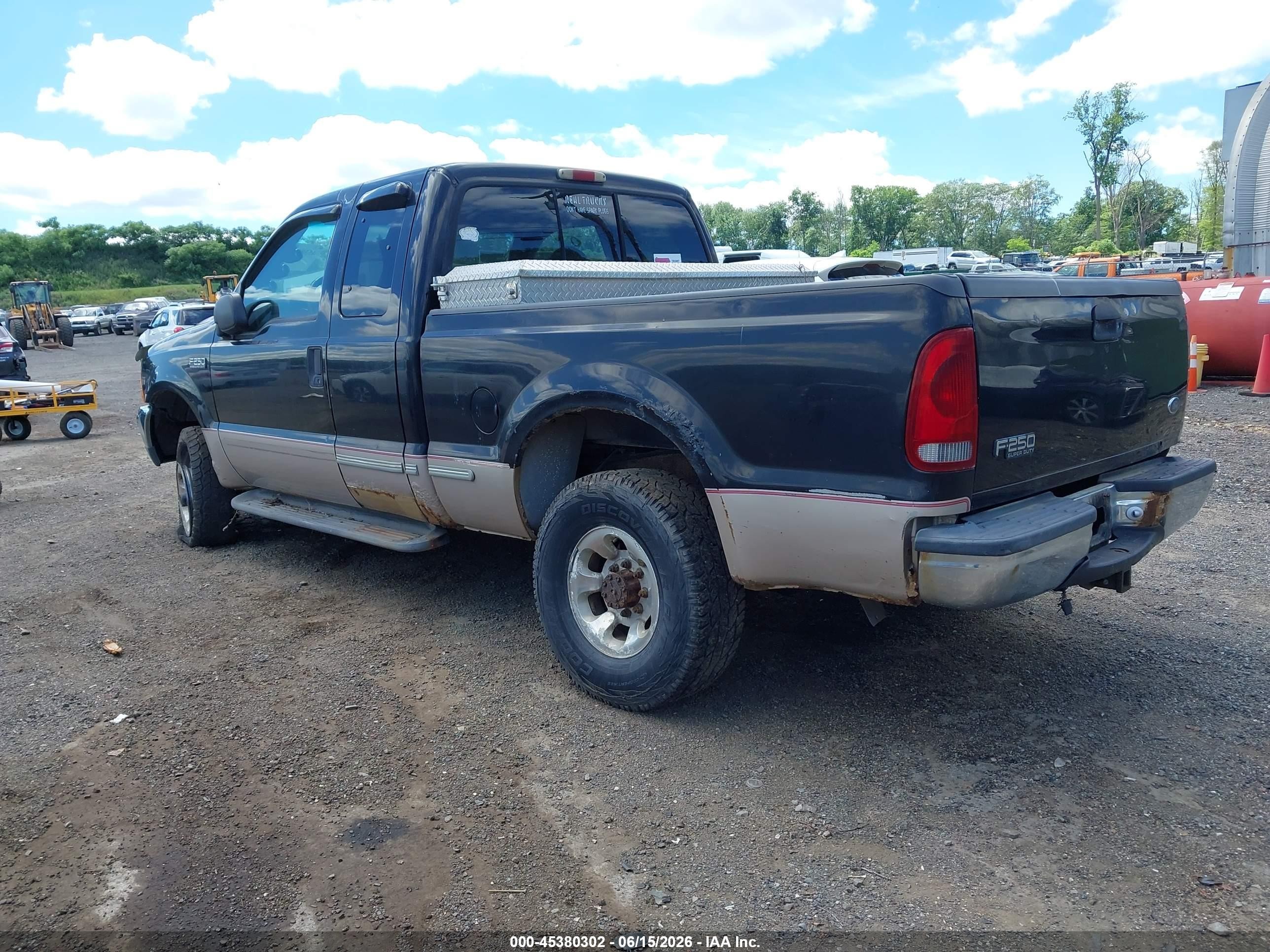 1999 Ford F-250 Lariat/xl/xlt Синий vin: 1FTNX21F7XEB52547