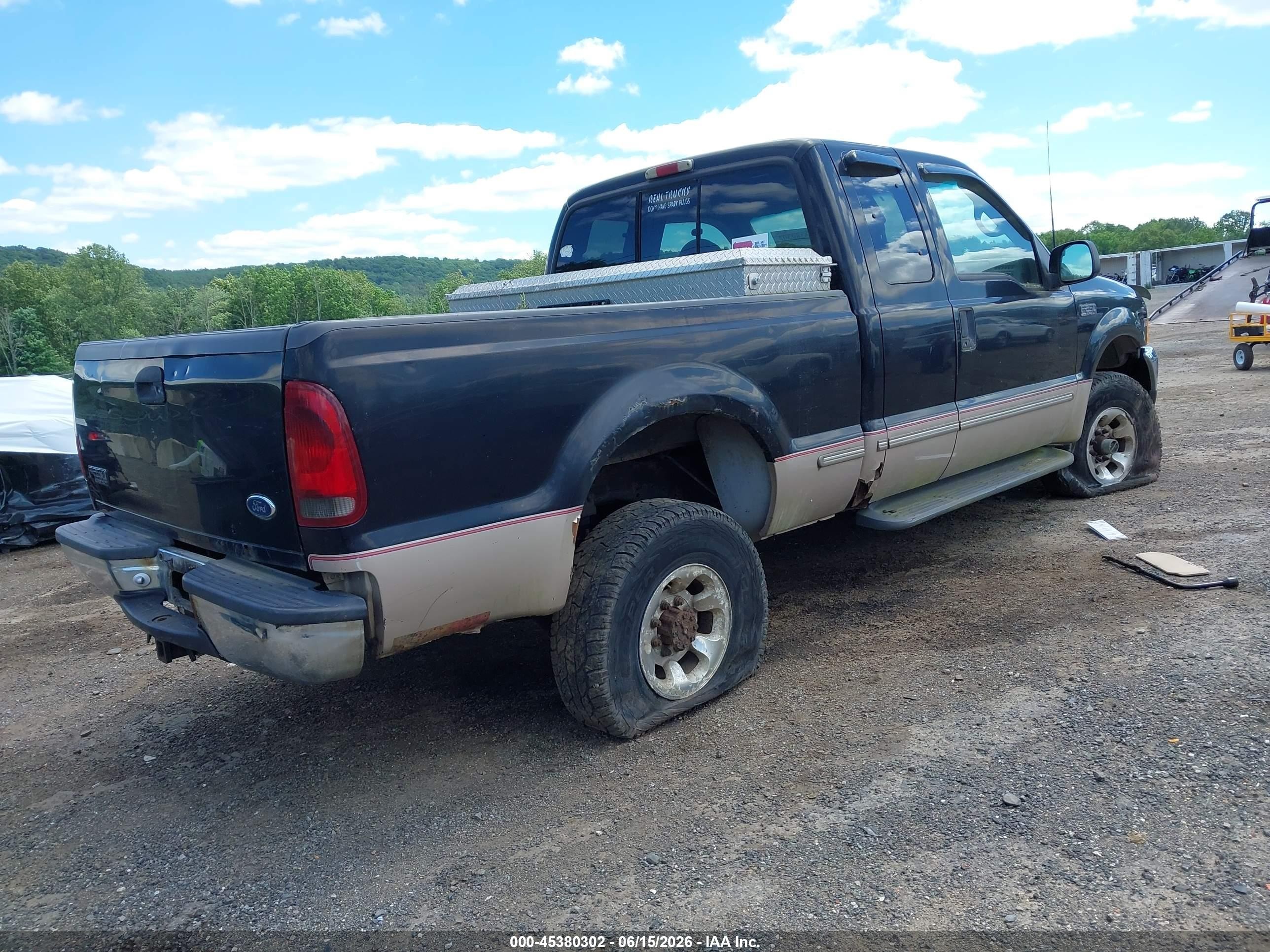 1999 Ford F-250 Lariat/xl/xlt Синий vin: 1FTNX21F7XEB52547