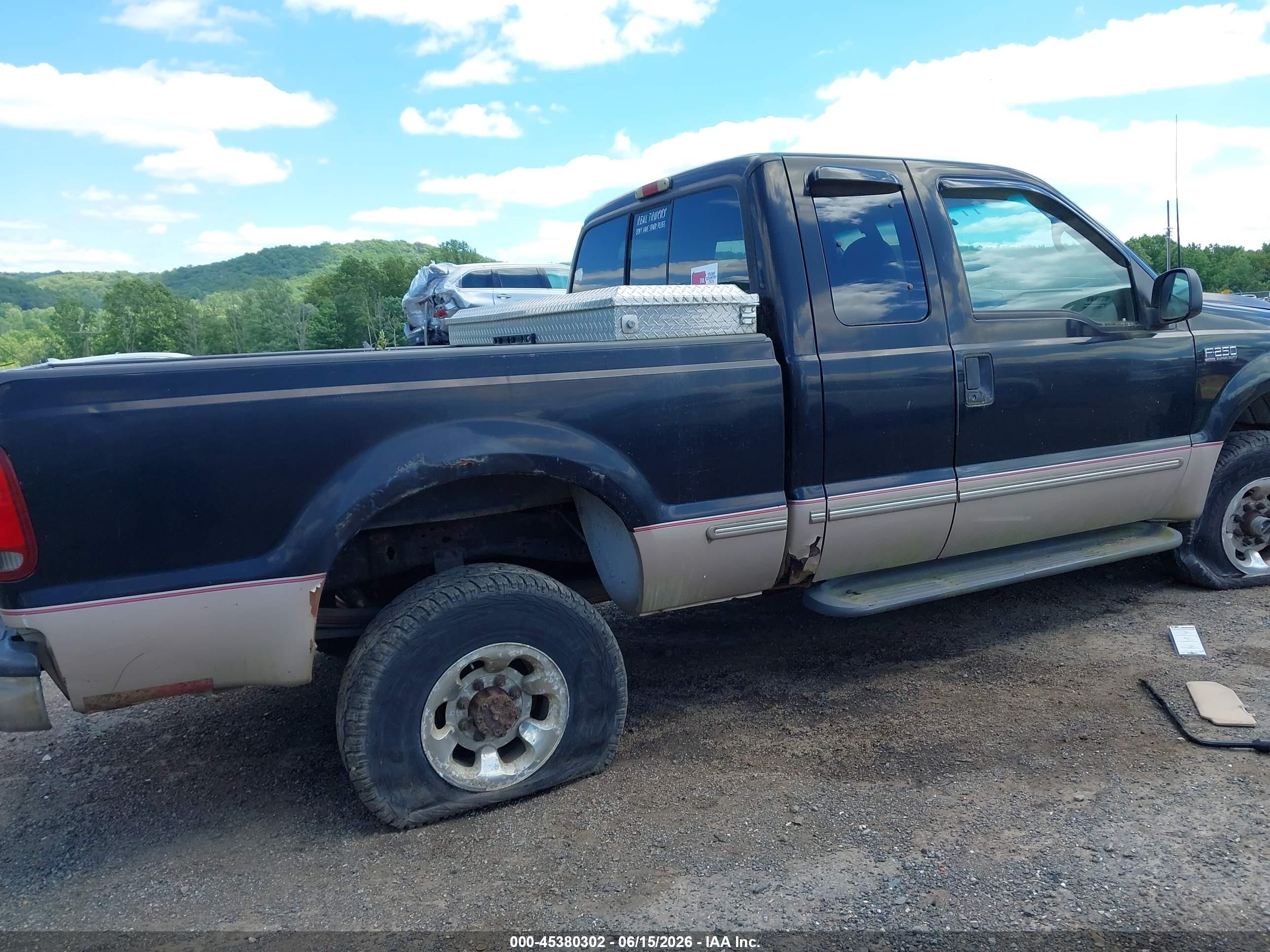1999 Ford F-250 Lariat/xl/xlt Синий vin: 1FTNX21F7XEB52547